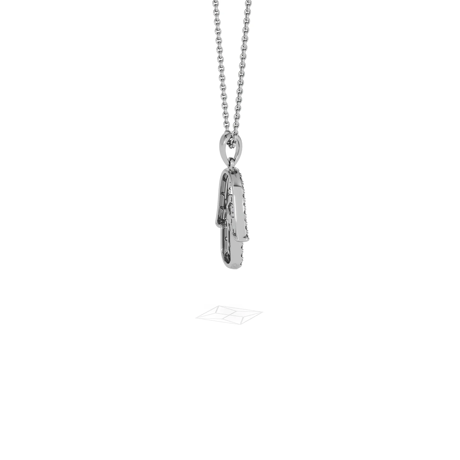 Hamsa Fortune 0.05ct Sapphire and 0.25ct Lab Grown Diamond Pendant Necklace in Sterling Silver - Image 33