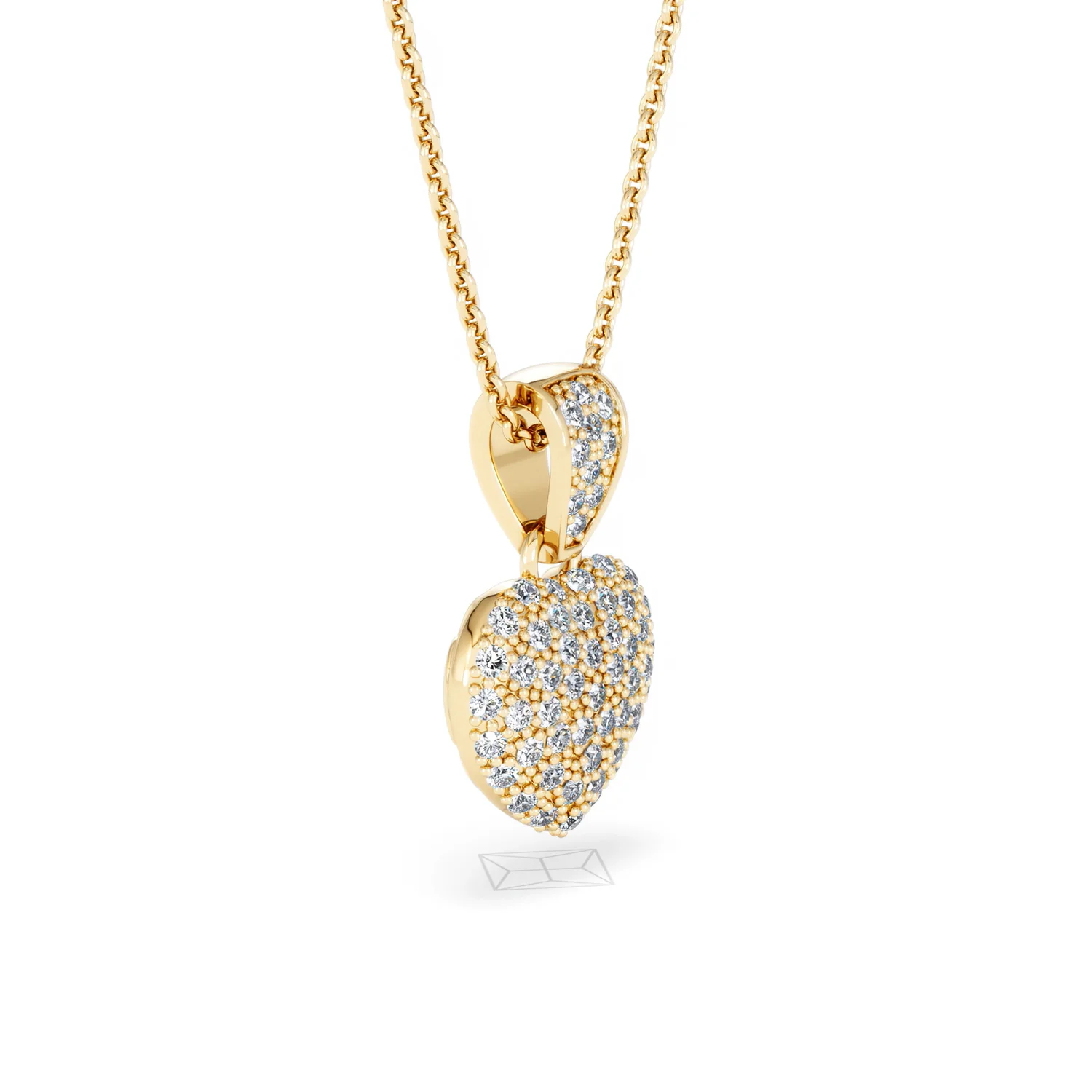 Heart Lab Diamond Necklace 0.50ct in 18K Gold Vermeil - Image 21