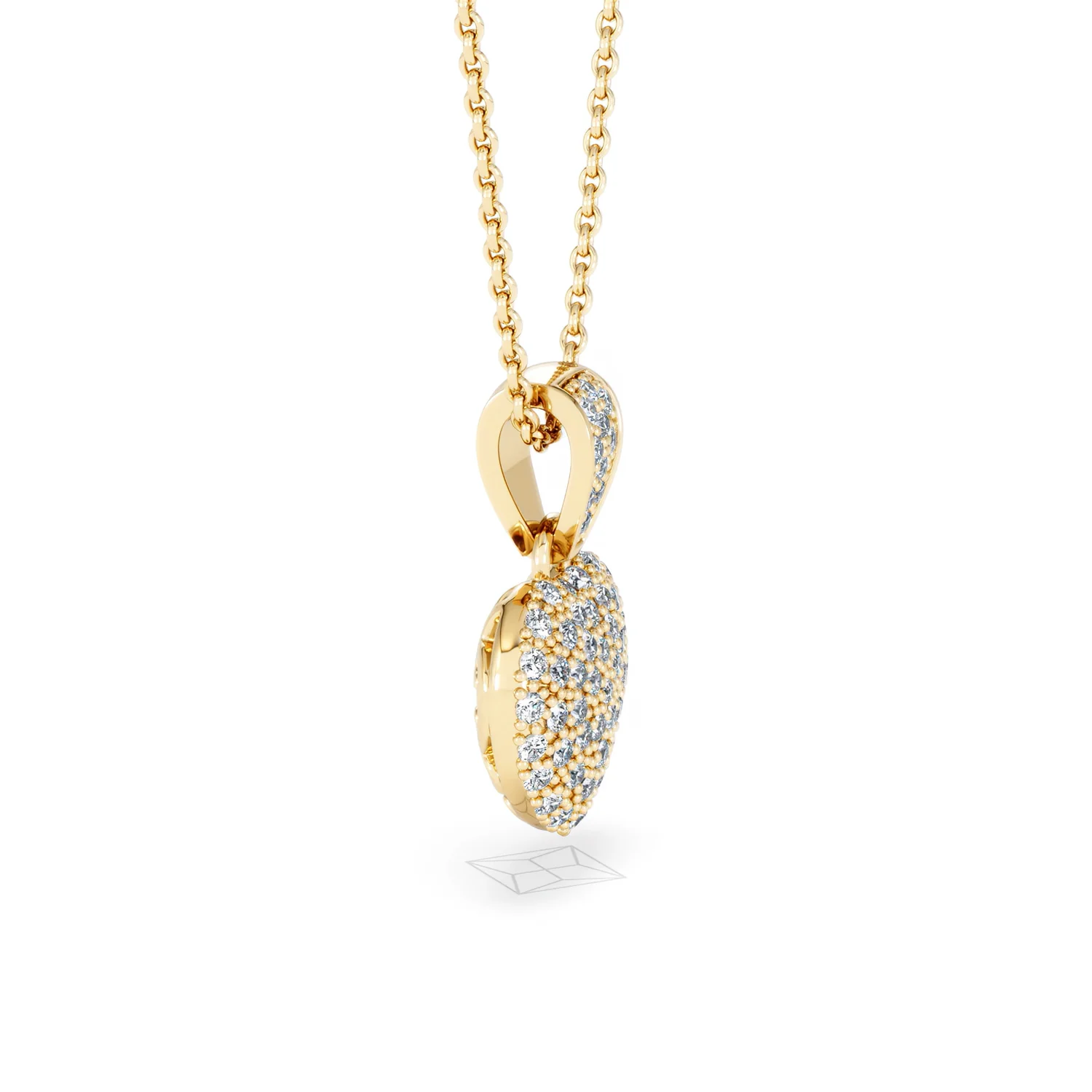 Heart Lab Diamond Necklace 0.50ct in 18K Gold Vermeil - Image 25