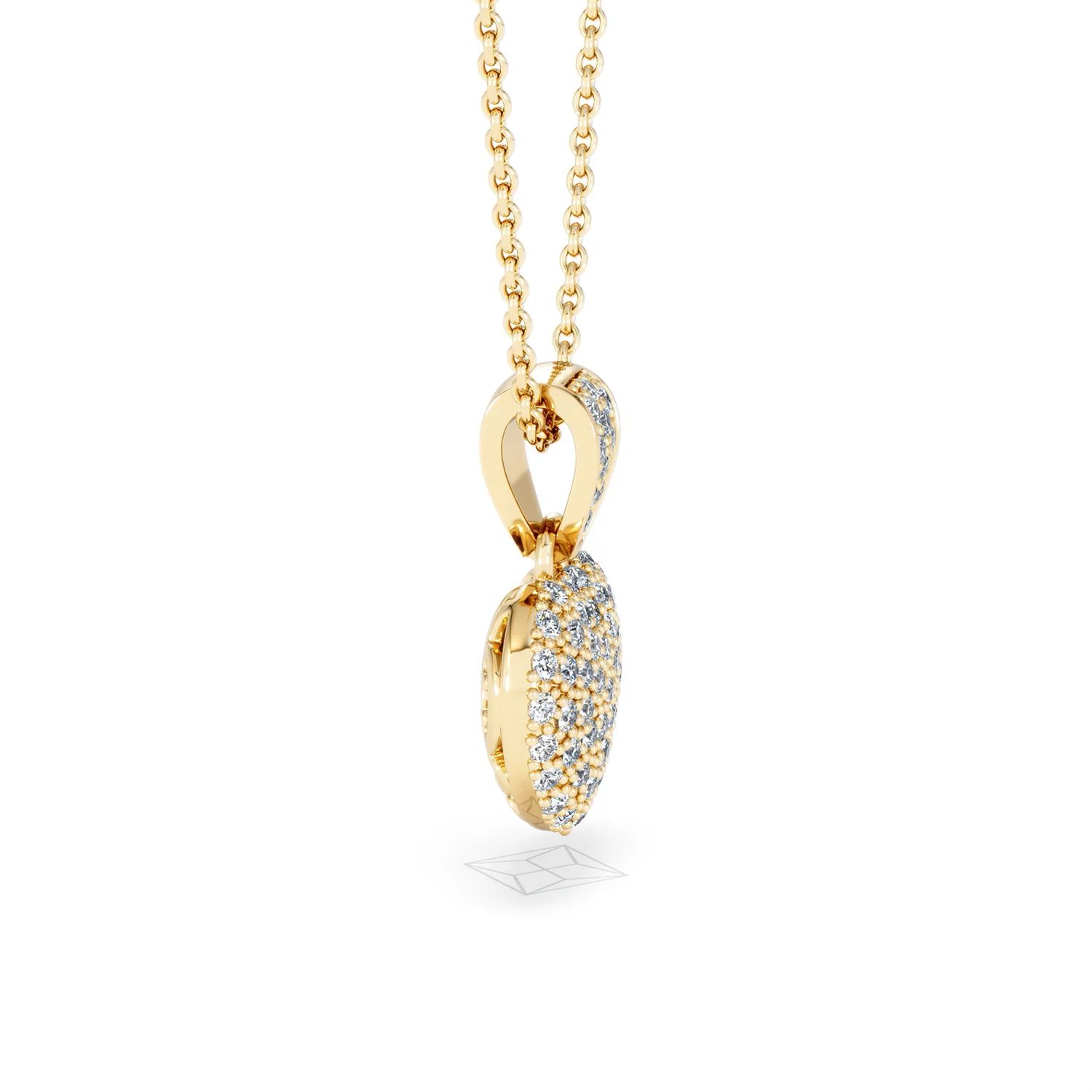Heart Lab Diamond Necklace 0.50ct in 18K Gold Vermeil - Image 26