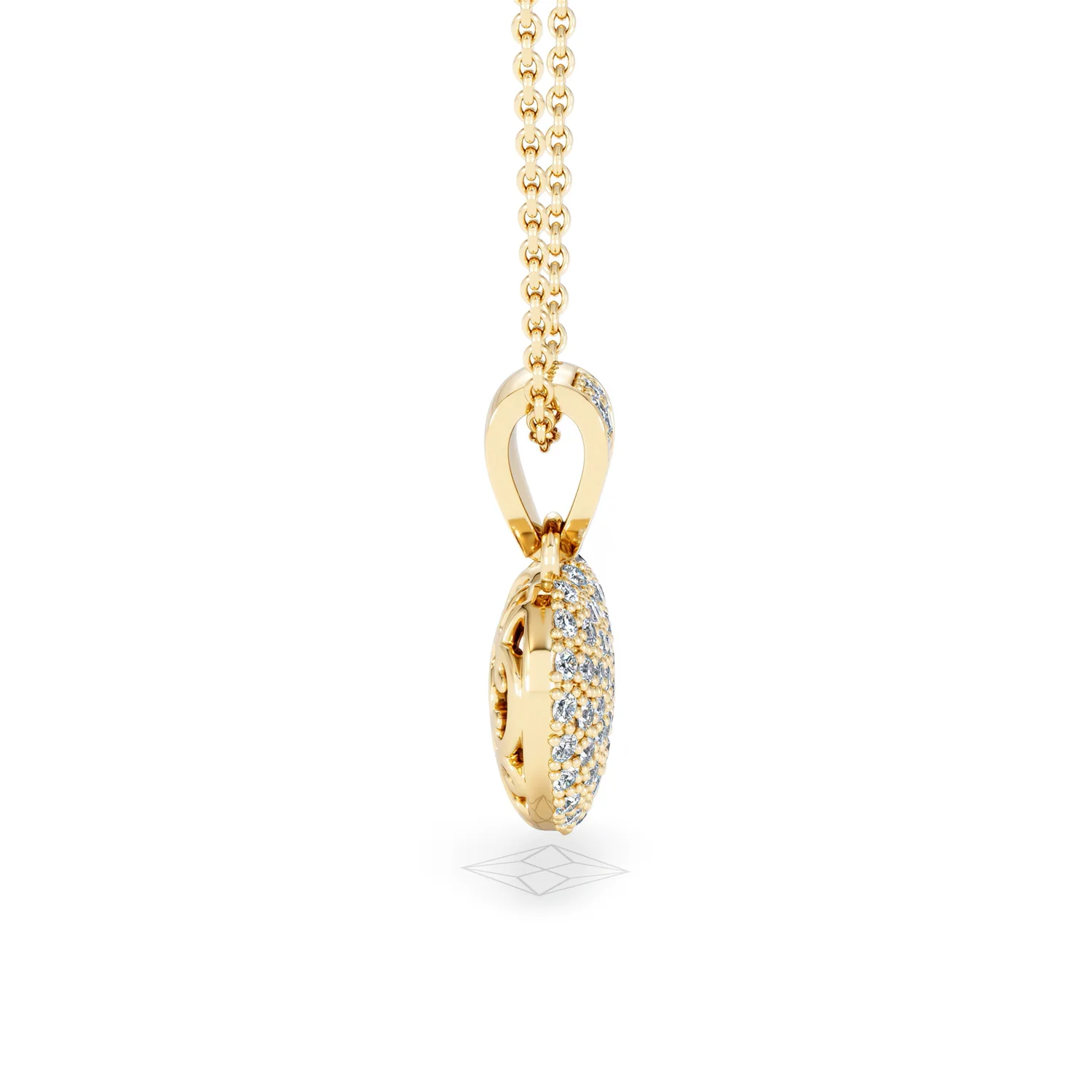 Heart Lab Diamond Necklace 0.50ct in 18K Gold Vermeil - Image 28
