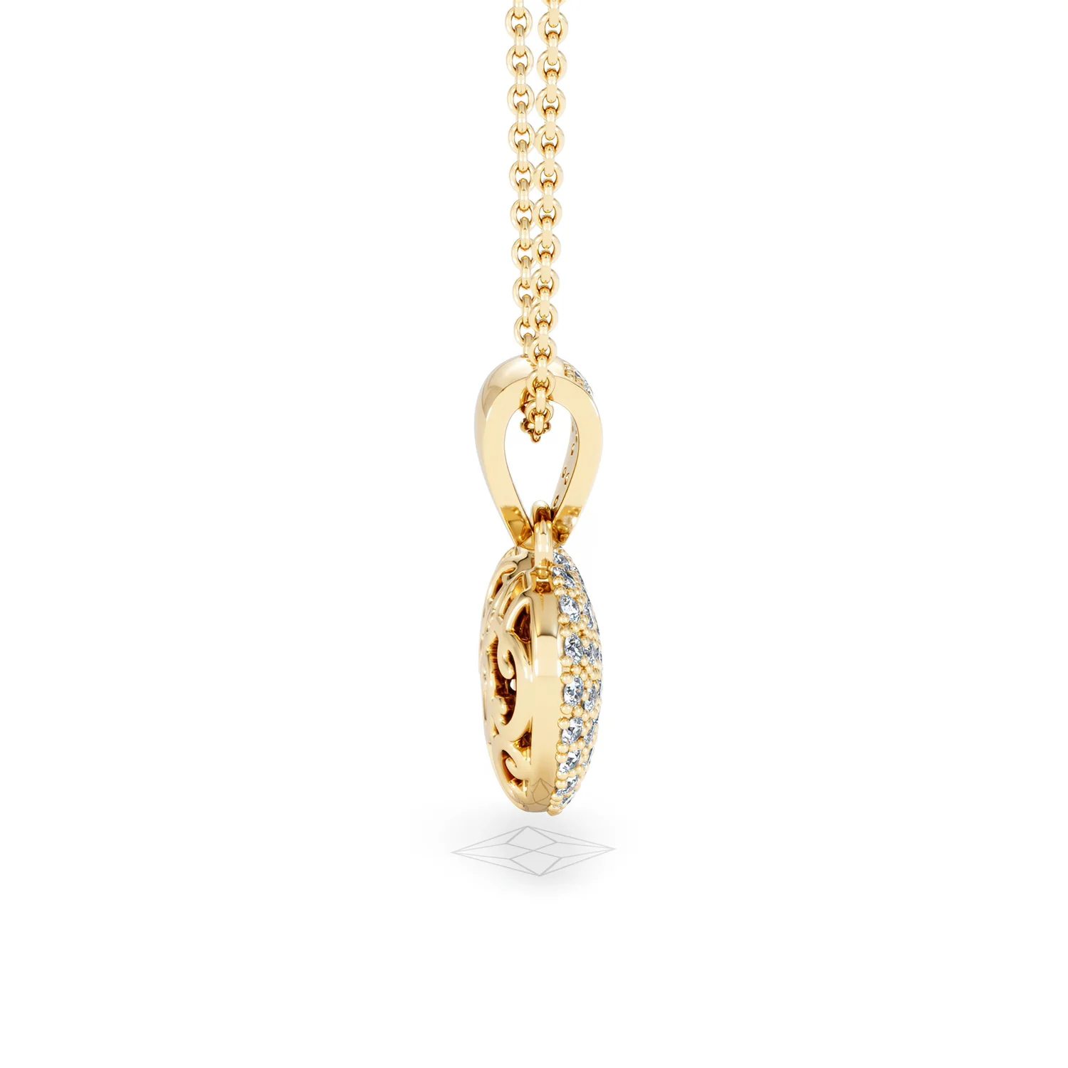 Heart Lab Diamond Necklace 0.50ct in 18K Gold Vermeil - Image 30