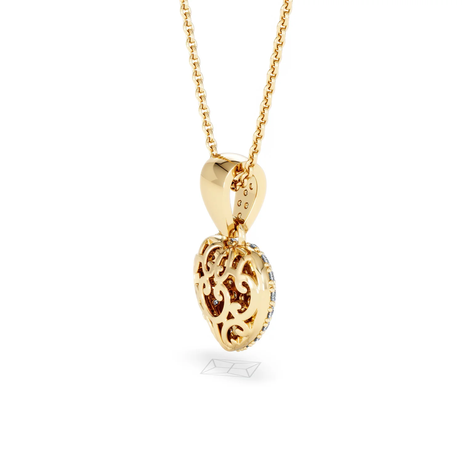 Heart Lab Diamond Necklace 0.50ct in 18K Gold Vermeil - Image 36