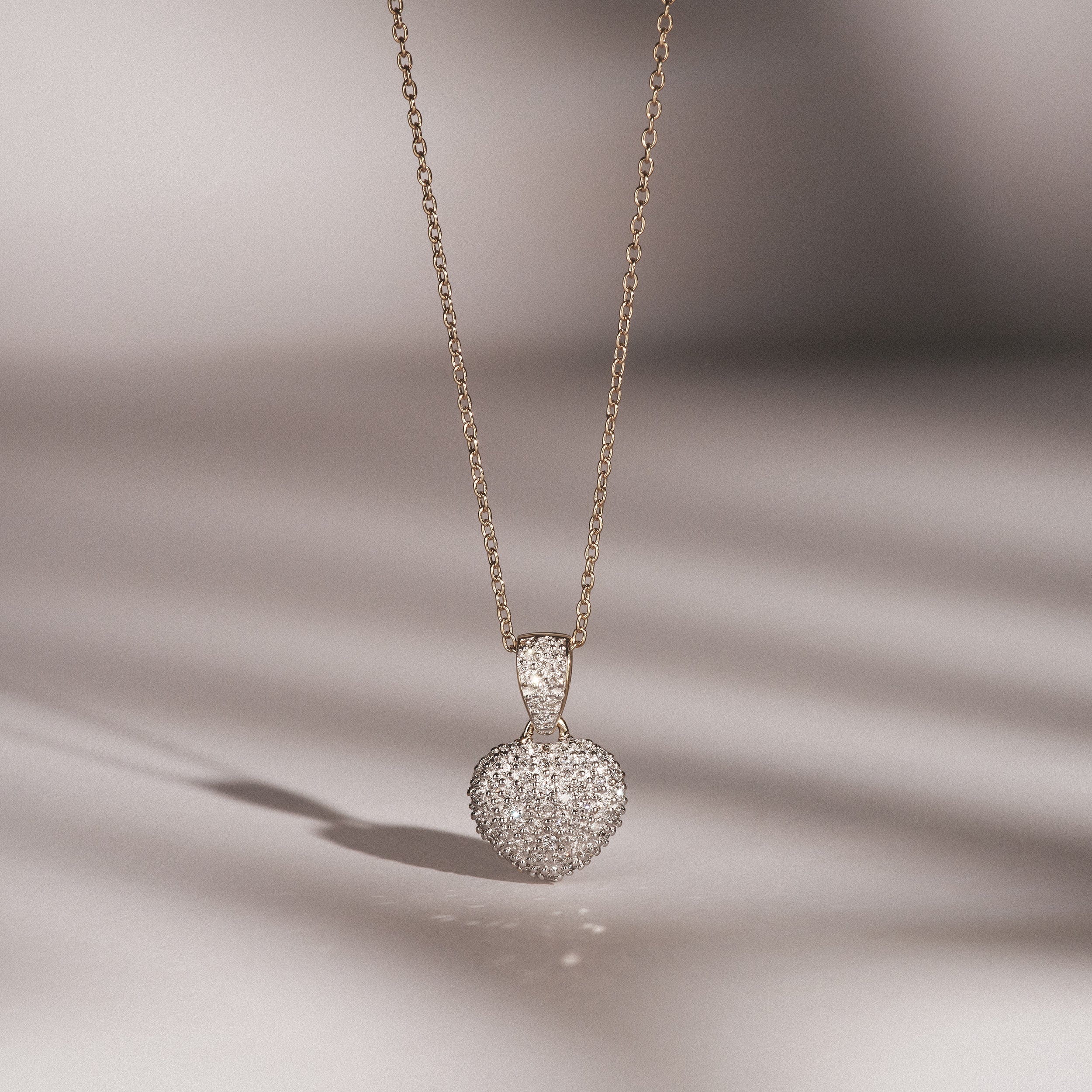 Heart Lab Diamond Necklace 0.50ct in 18K Gold Vermeil - Image 4