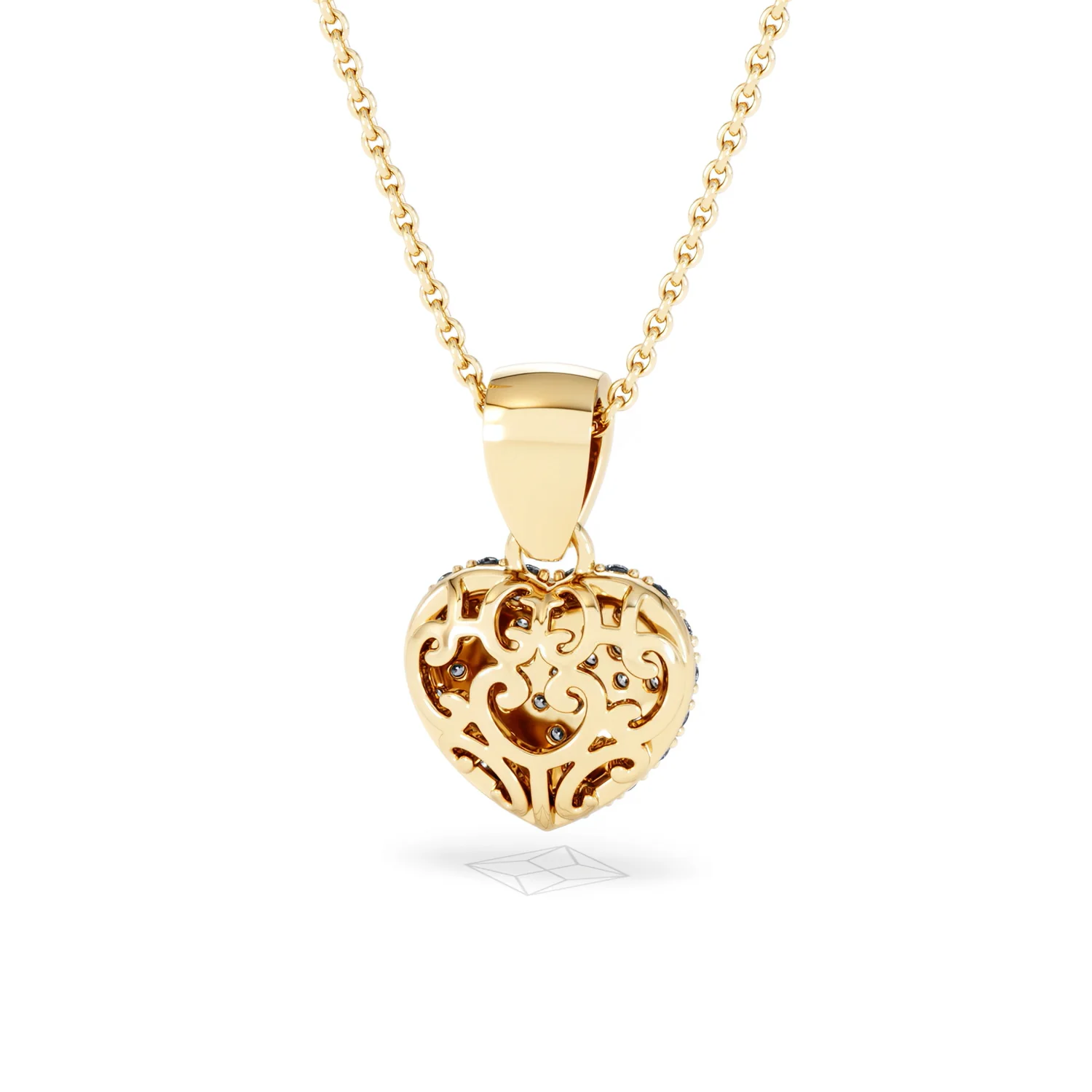 Heart Lab Diamond Necklace 0.50ct in 18K Gold Vermeil - Image 46