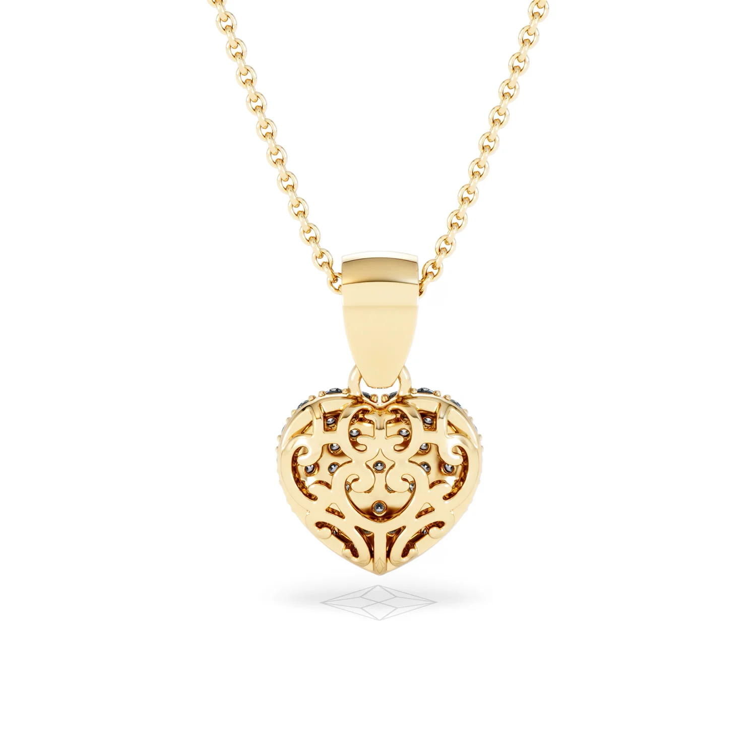 Heart Lab Diamond Necklace 0.50ct in 18K Gold Vermeil - Image 49