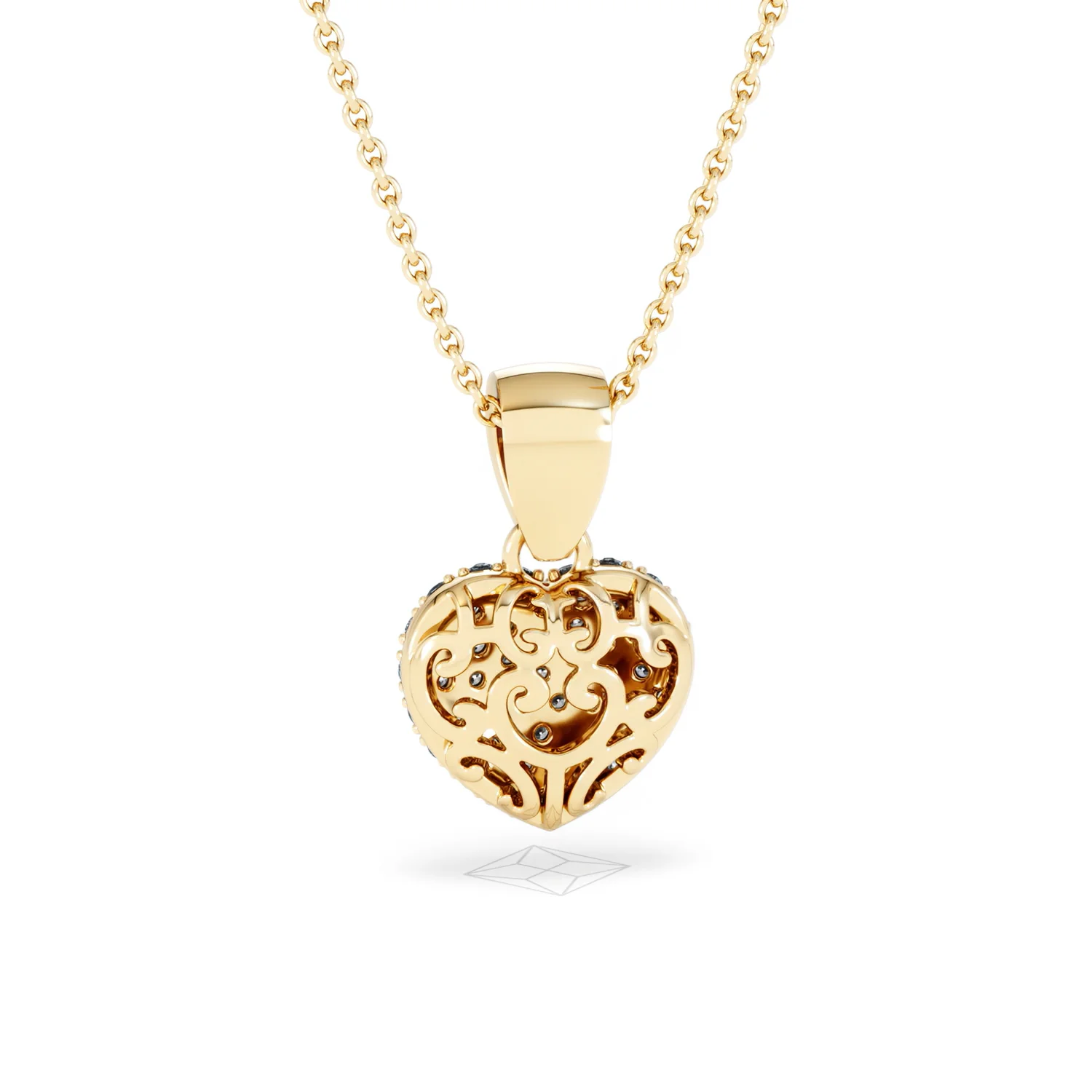 Heart Lab Diamond Necklace 0.50ct in 18K Gold Vermeil - Image 51