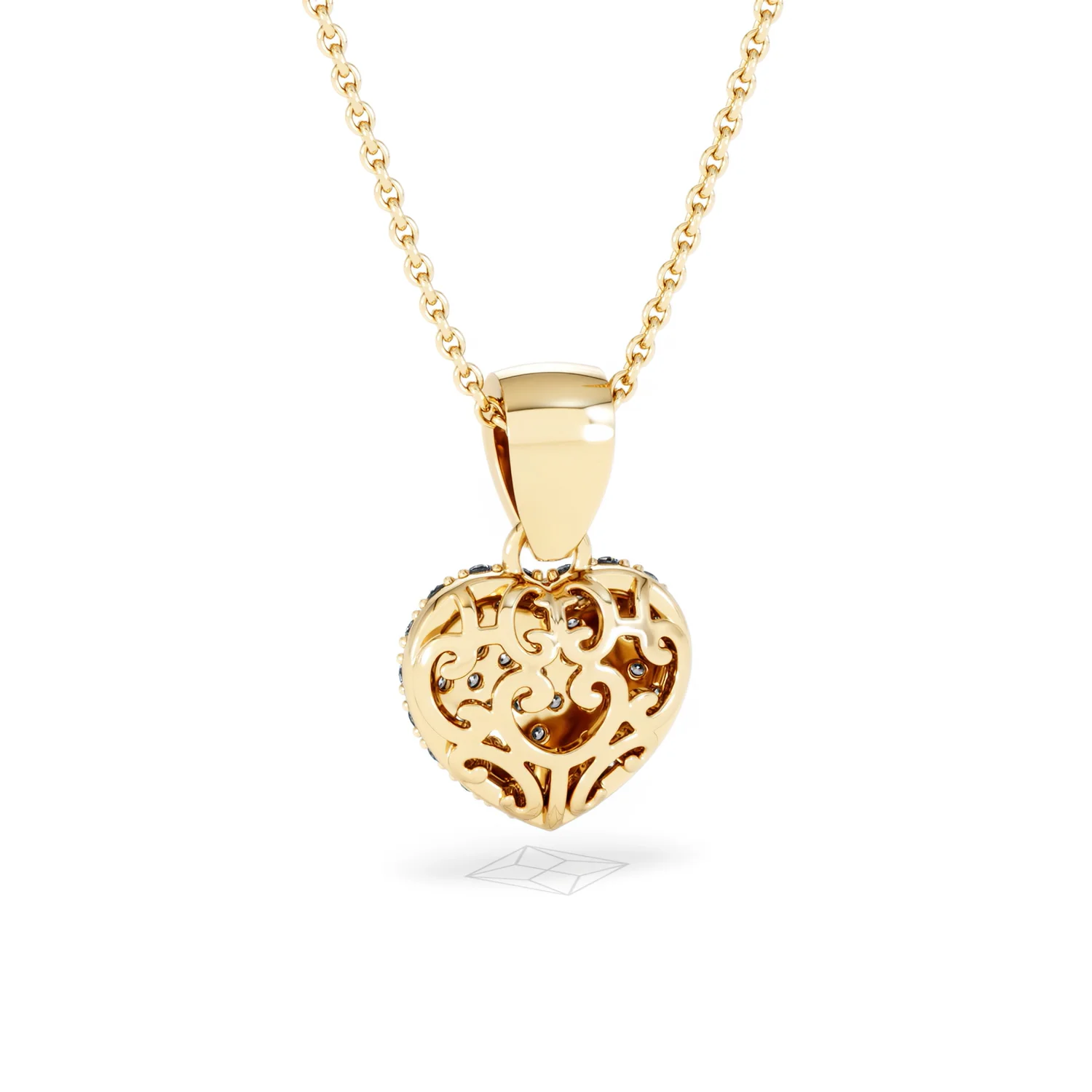 Heart Lab Diamond Necklace 0.50ct in 18K Gold Vermeil - Image 52