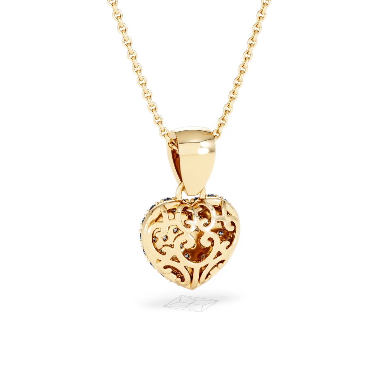 Heart Lab Diamond Necklace 0.50ct in 18K Gold Vermeil - Image 53