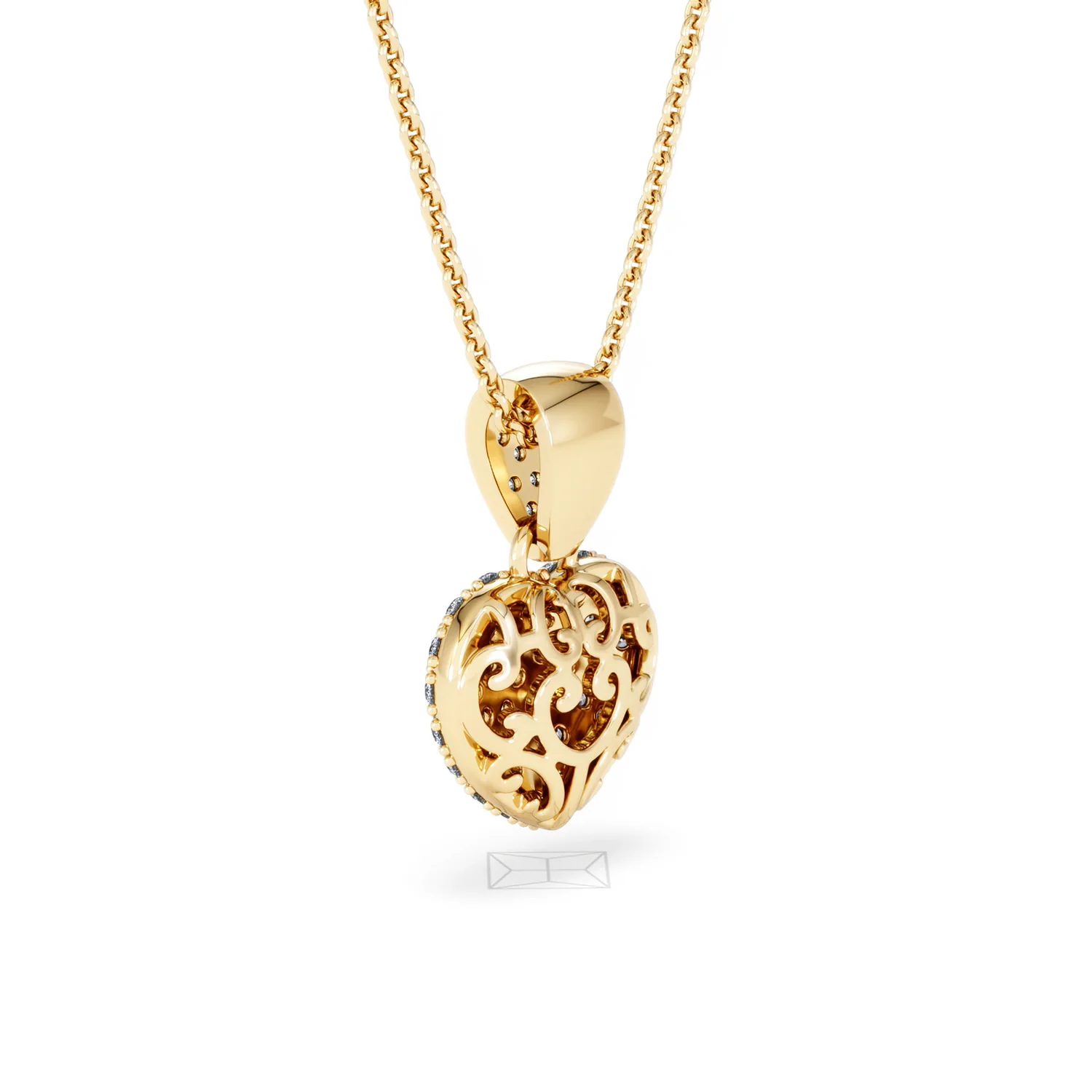 Heart Lab Diamond Necklace 0.50ct in 18K Gold Vermeil - Image 59