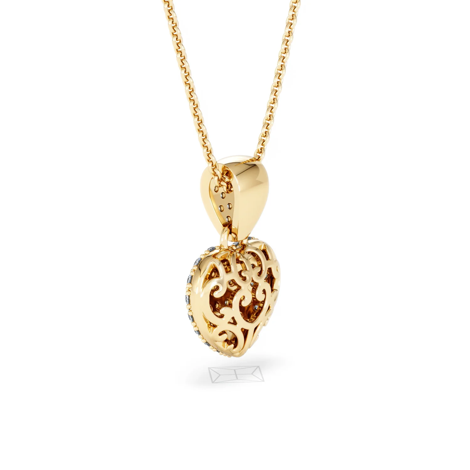 Heart Lab Diamond Necklace 0.50ct in 18K Gold Vermeil - Image 60