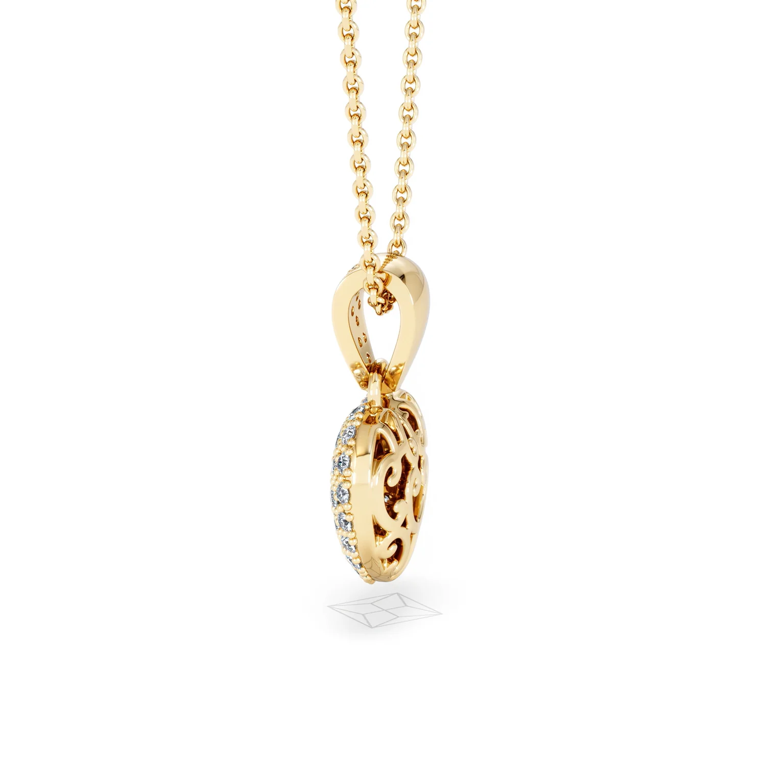 Heart Lab Diamond Necklace 0.50ct in 18K Gold Vermeil - Image 66