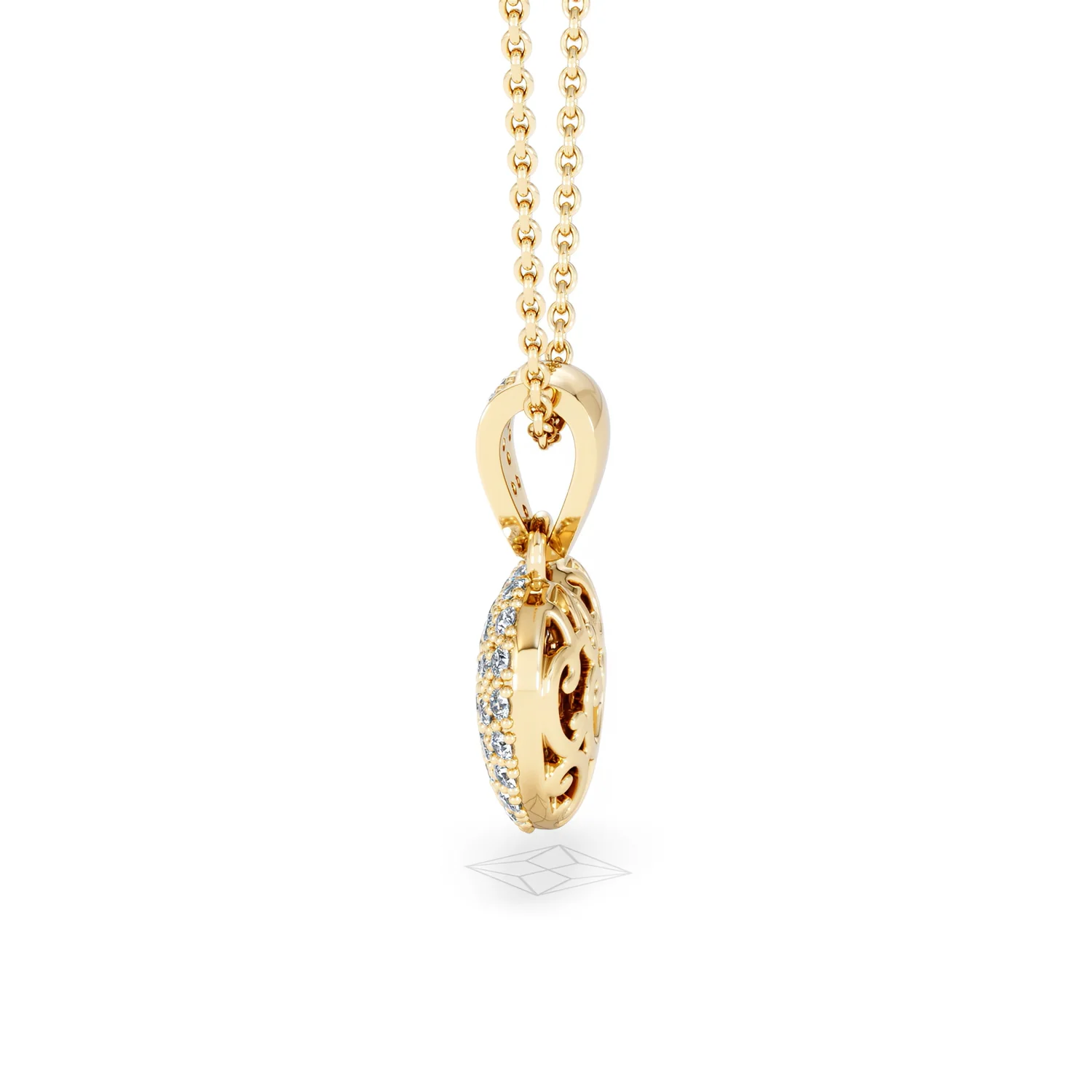 Heart Lab Diamond Necklace 0.50ct in 18K Gold Vermeil - Image 67