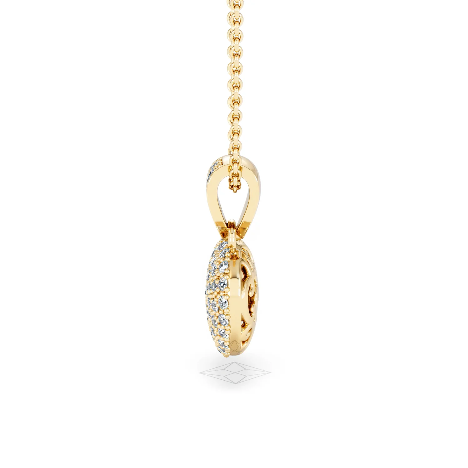 Heart Lab Diamond Necklace 0.50ct in 18K Gold Vermeil - Image 69