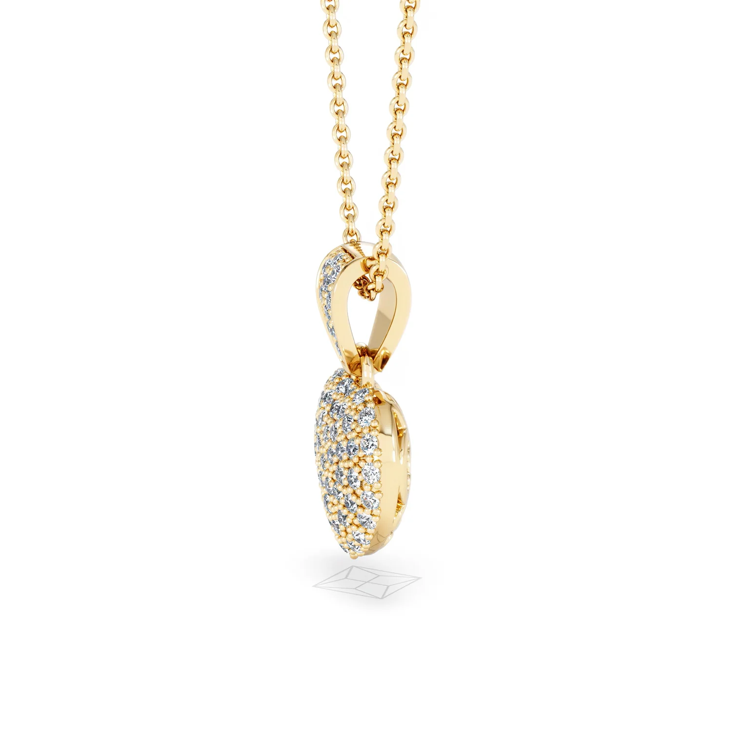 Heart Lab Diamond Necklace 0.50ct in 18K Gold Vermeil - Image 72