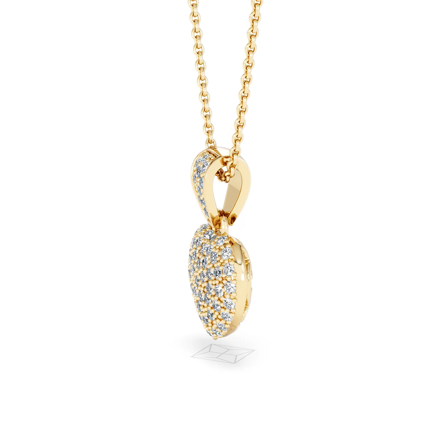 Heart Lab Diamond Necklace 0.50ct in 18K Gold Vermeil - Image 73