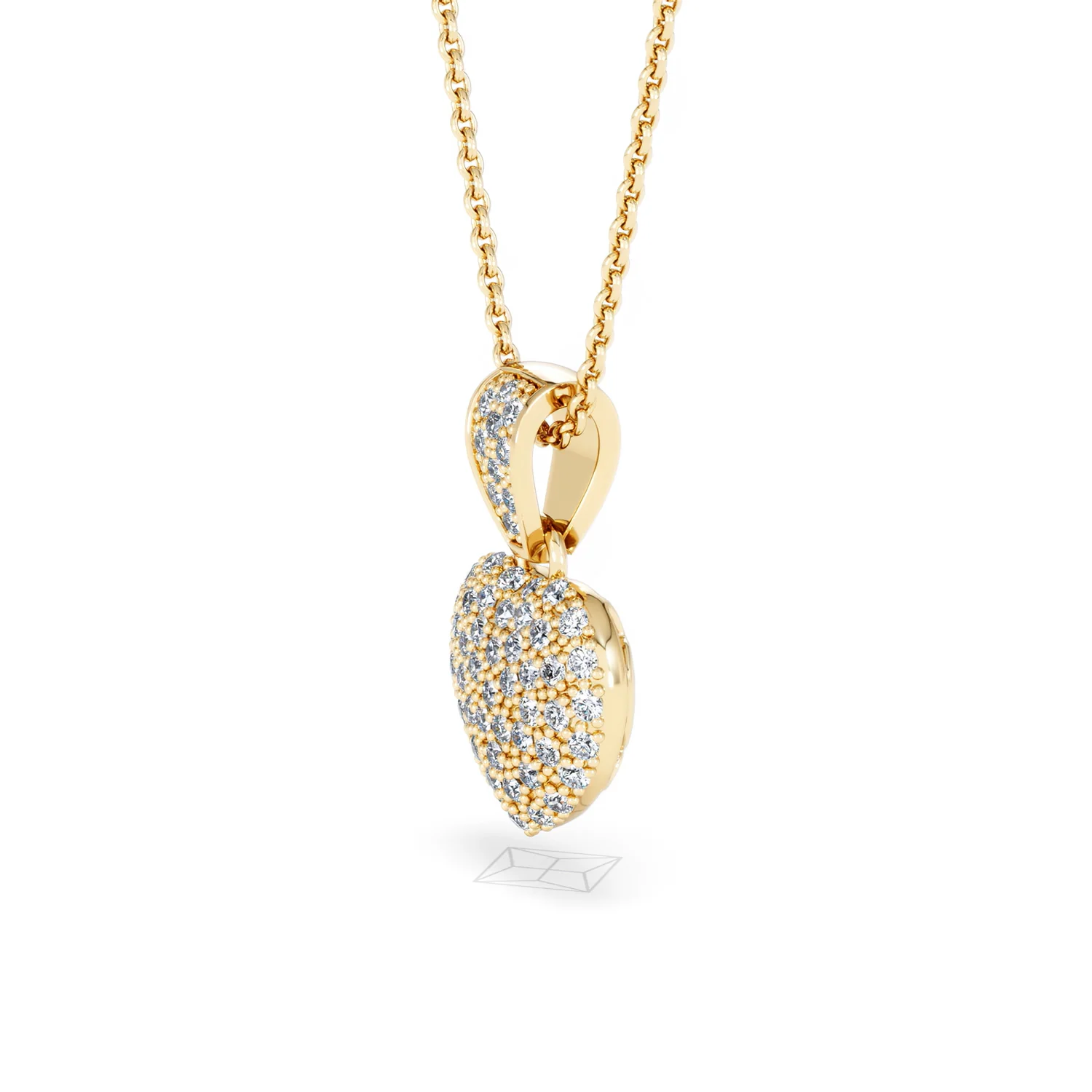 Heart Lab Diamond Necklace 0.50ct in 18K Gold Vermeil - Image 75