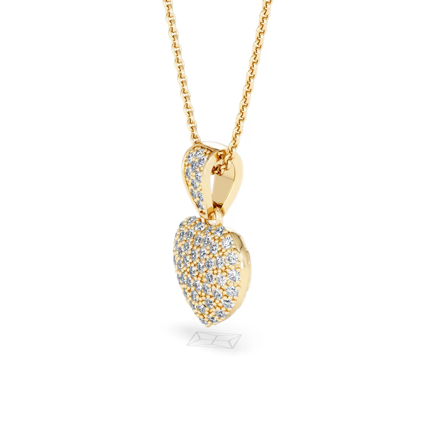 Heart Lab Diamond Necklace 0.50ct in 18K Gold Vermeil - Image 76