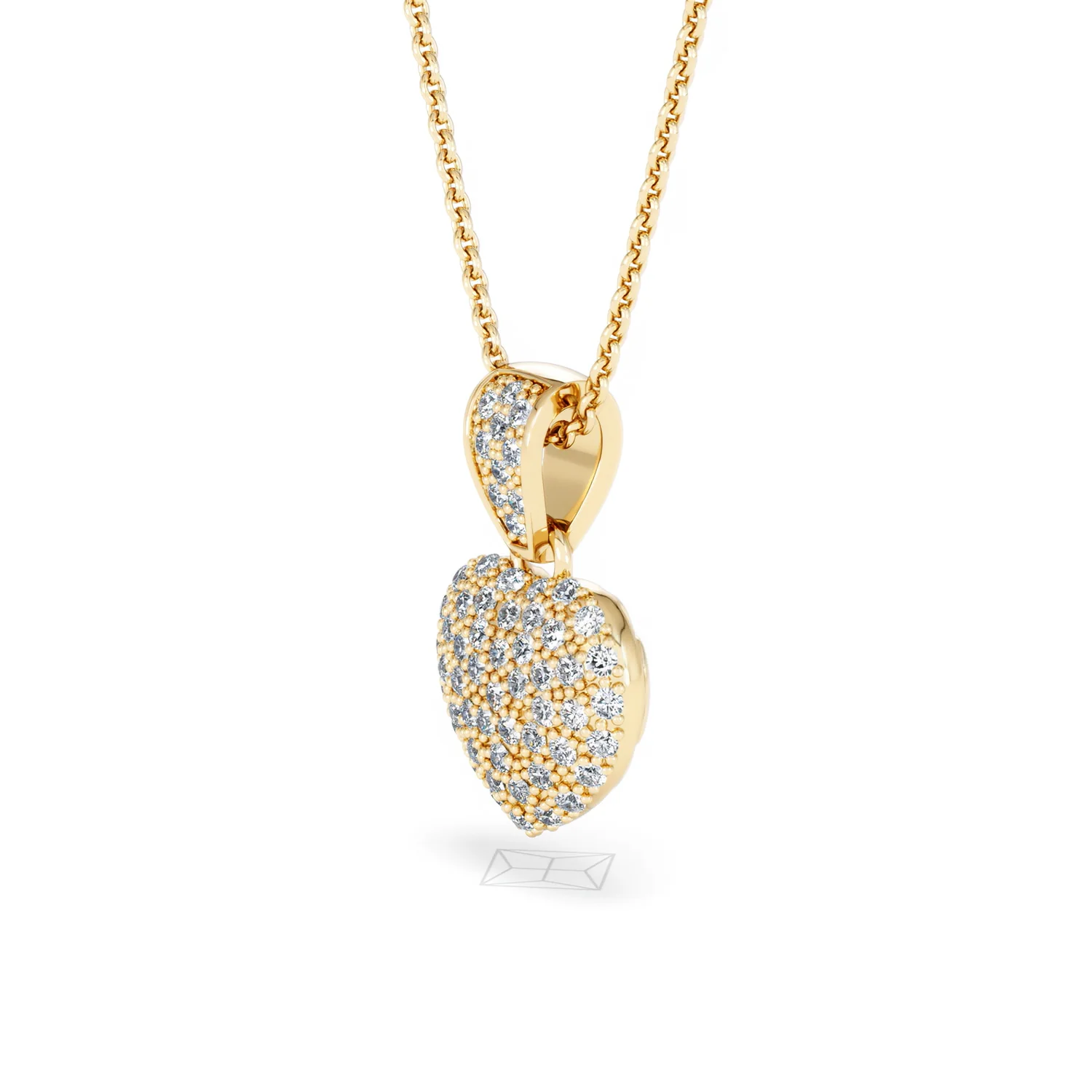 Heart Lab Diamond Necklace 0.50ct in 18K Gold Vermeil - Image 77
