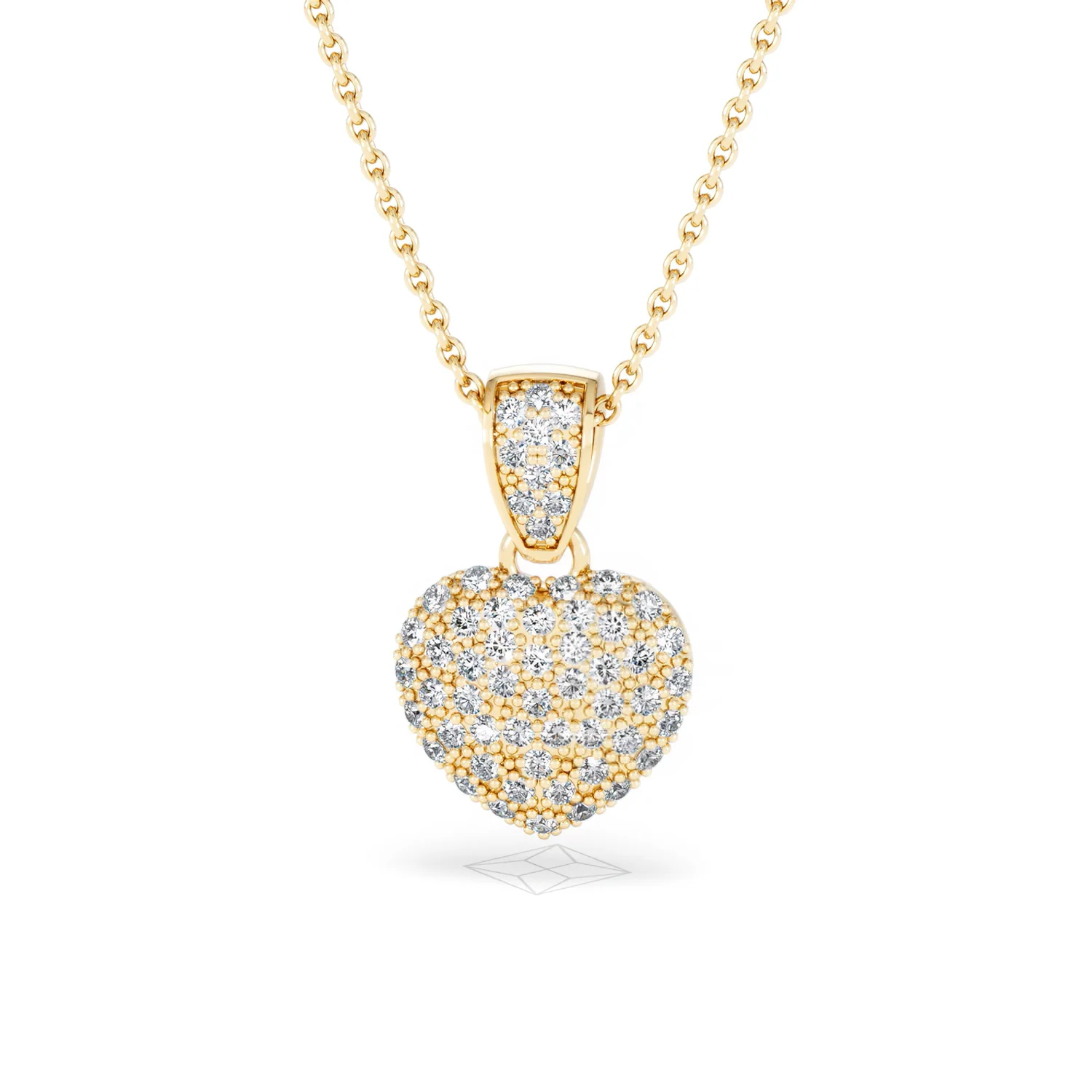 Heart Lab Diamond Necklace 0.50ct in 18K Gold Vermeil - Image 87