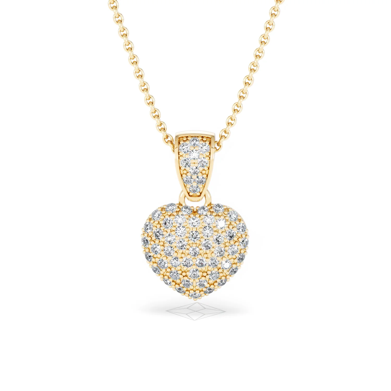 Heart Lab Diamond Necklace 0.50ct in 18K Gold Vermeil - Image 88