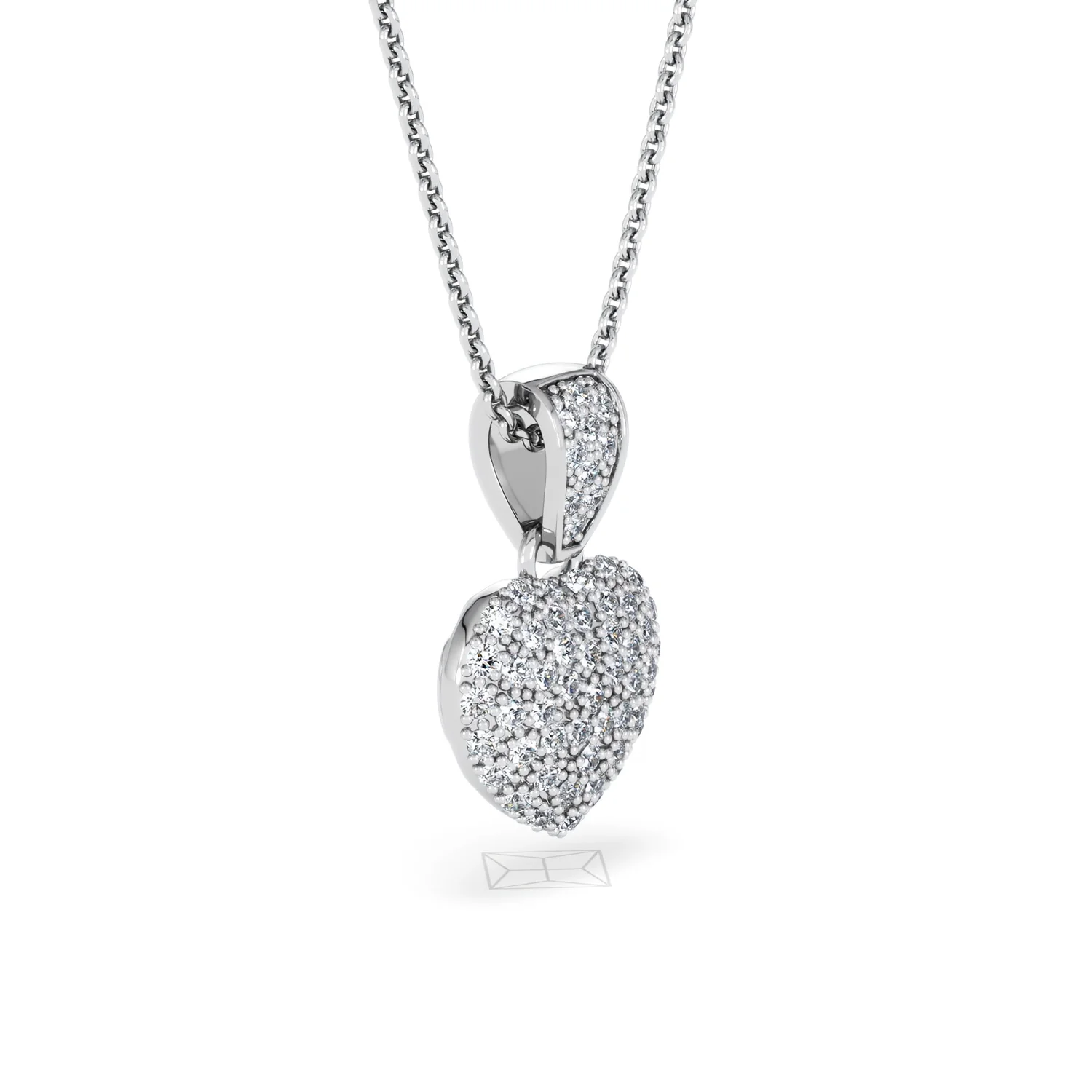 Heart Lab Diamond Necklace 0.50ct in 925 Silver - Image 23