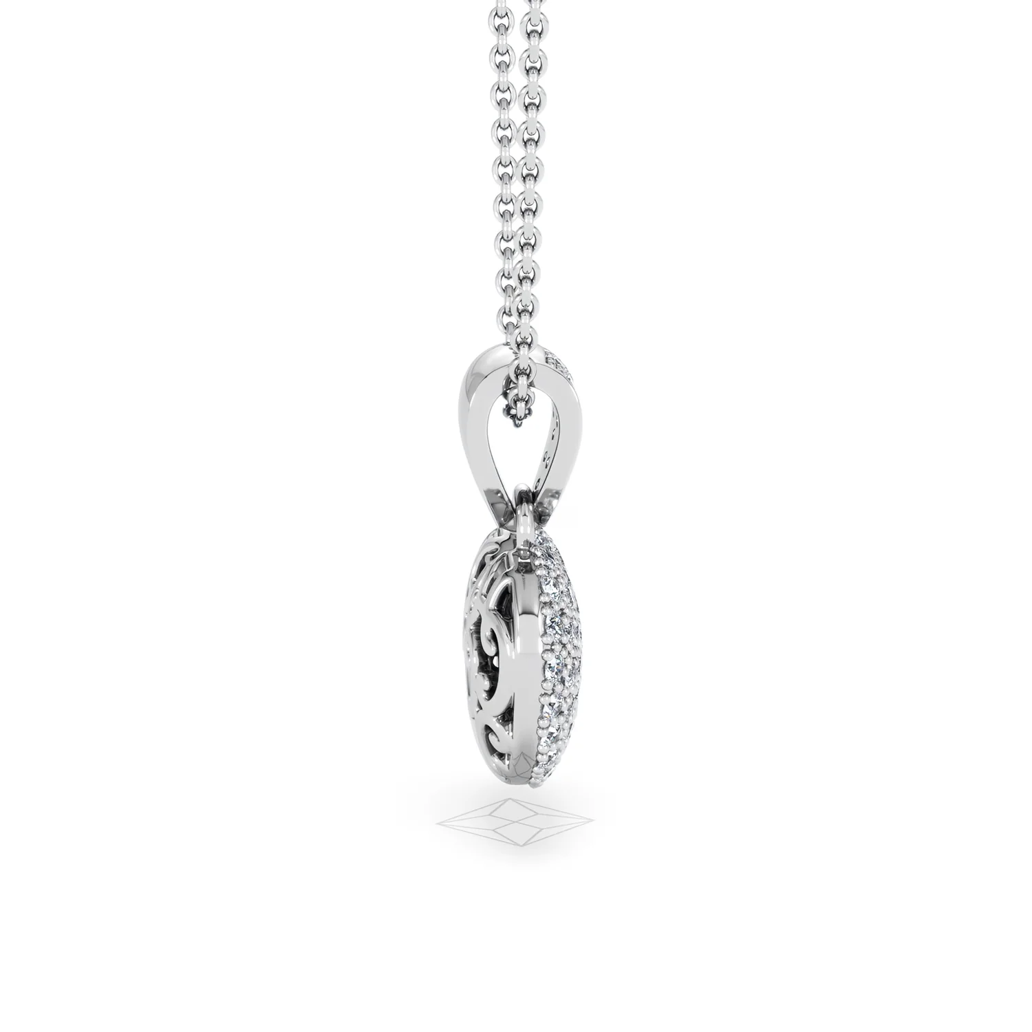 Heart Lab Diamond Necklace 0.50ct in 925 Silver - Image 33