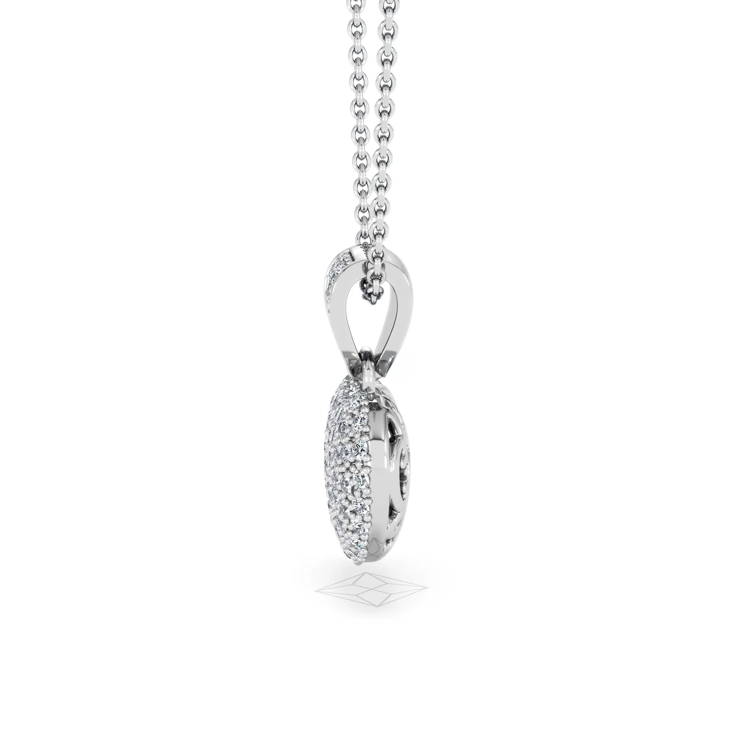 Heart Lab Diamond Necklace 0.50ct in 925 Silver - Image 73
