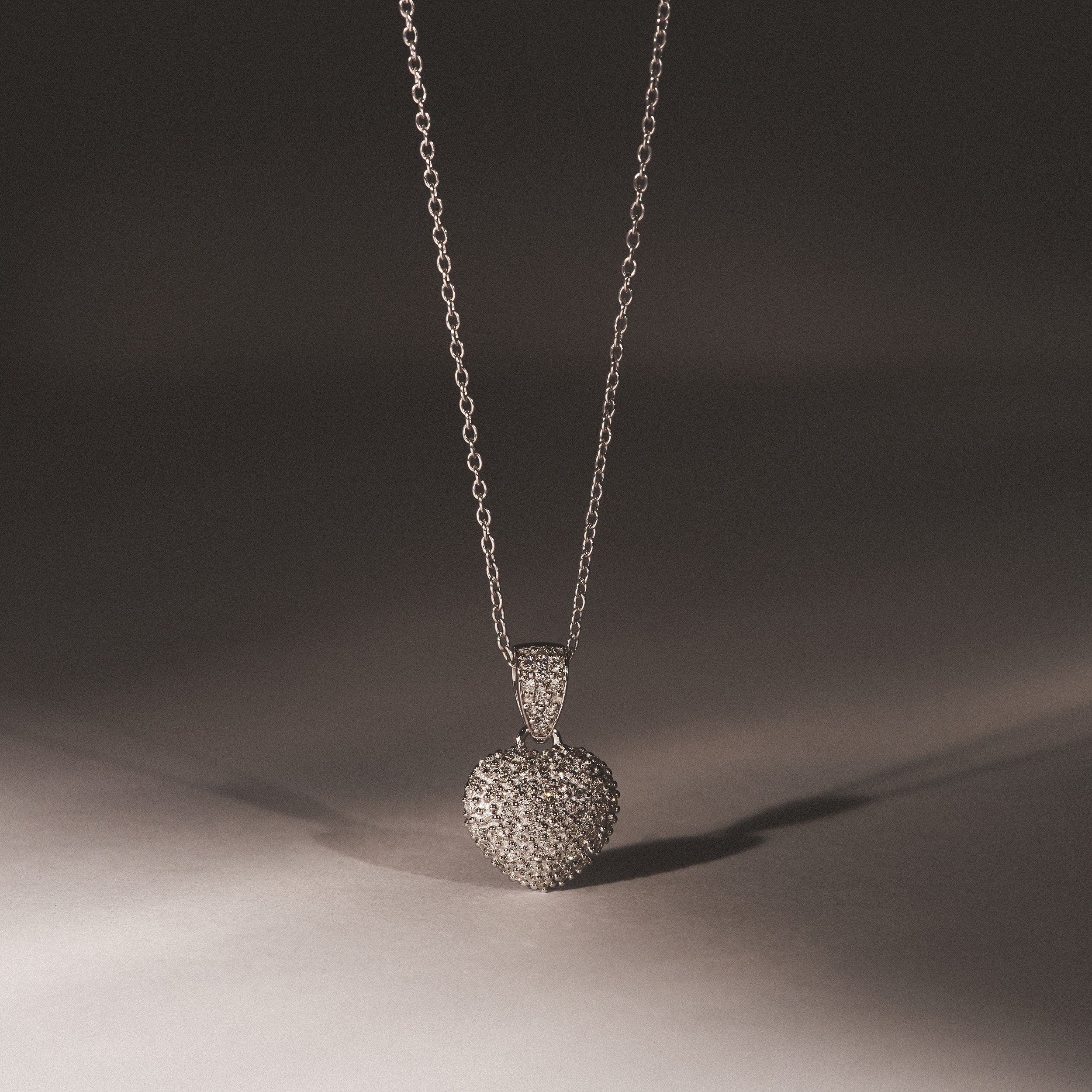Heart Lab Diamond Necklace 0.50ct in 925 Silver - Image 8
