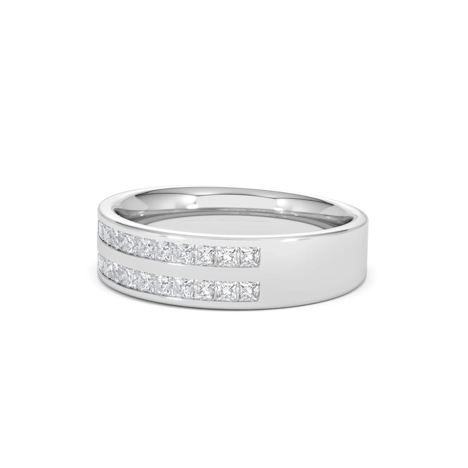 HOLLY 18K White Gold Diamond ETERNITY RING 0.50CT G/VS - Image 79