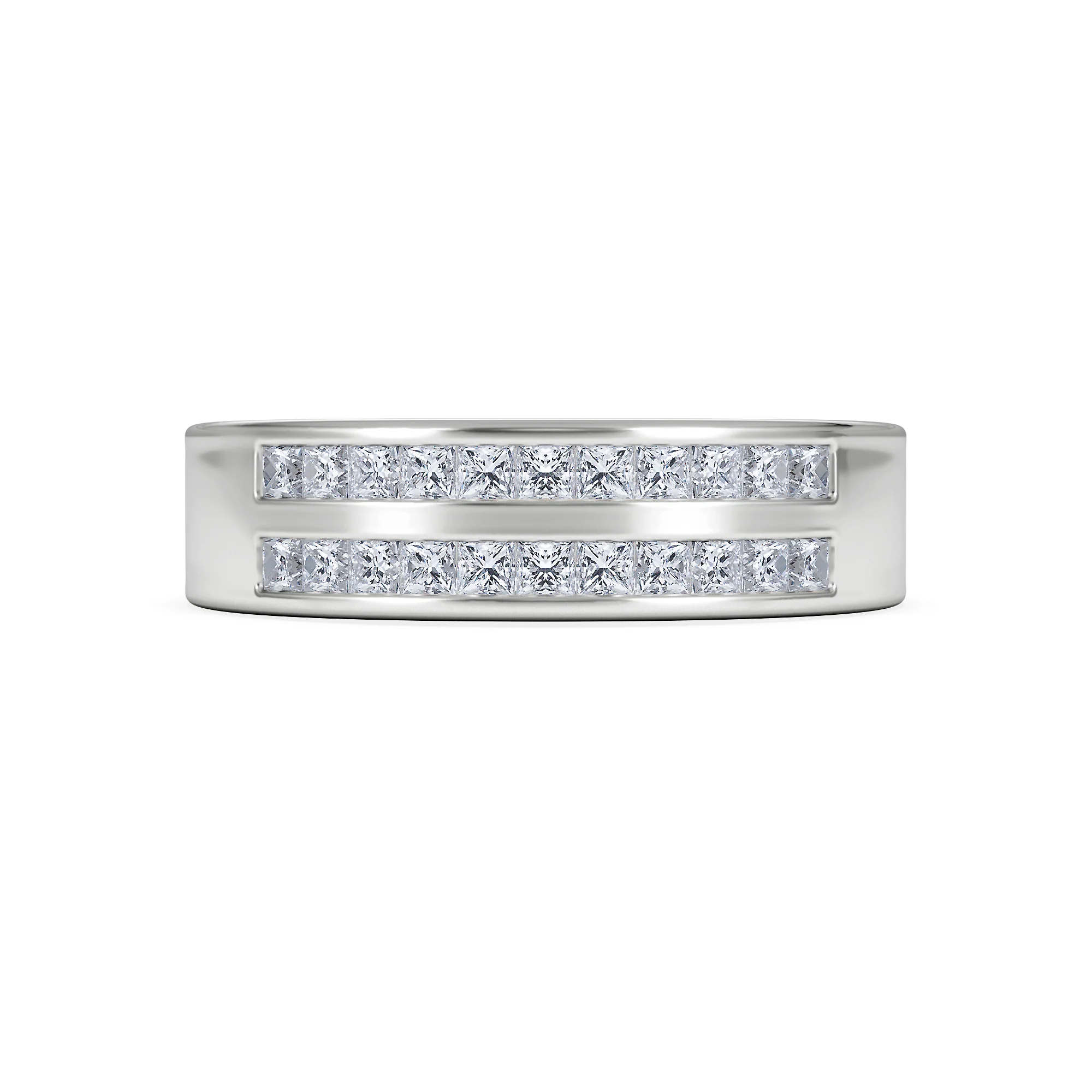 HOLLY 18K White Gold Diamond ETERNITY RING 0.50CT H/SI - Image 6