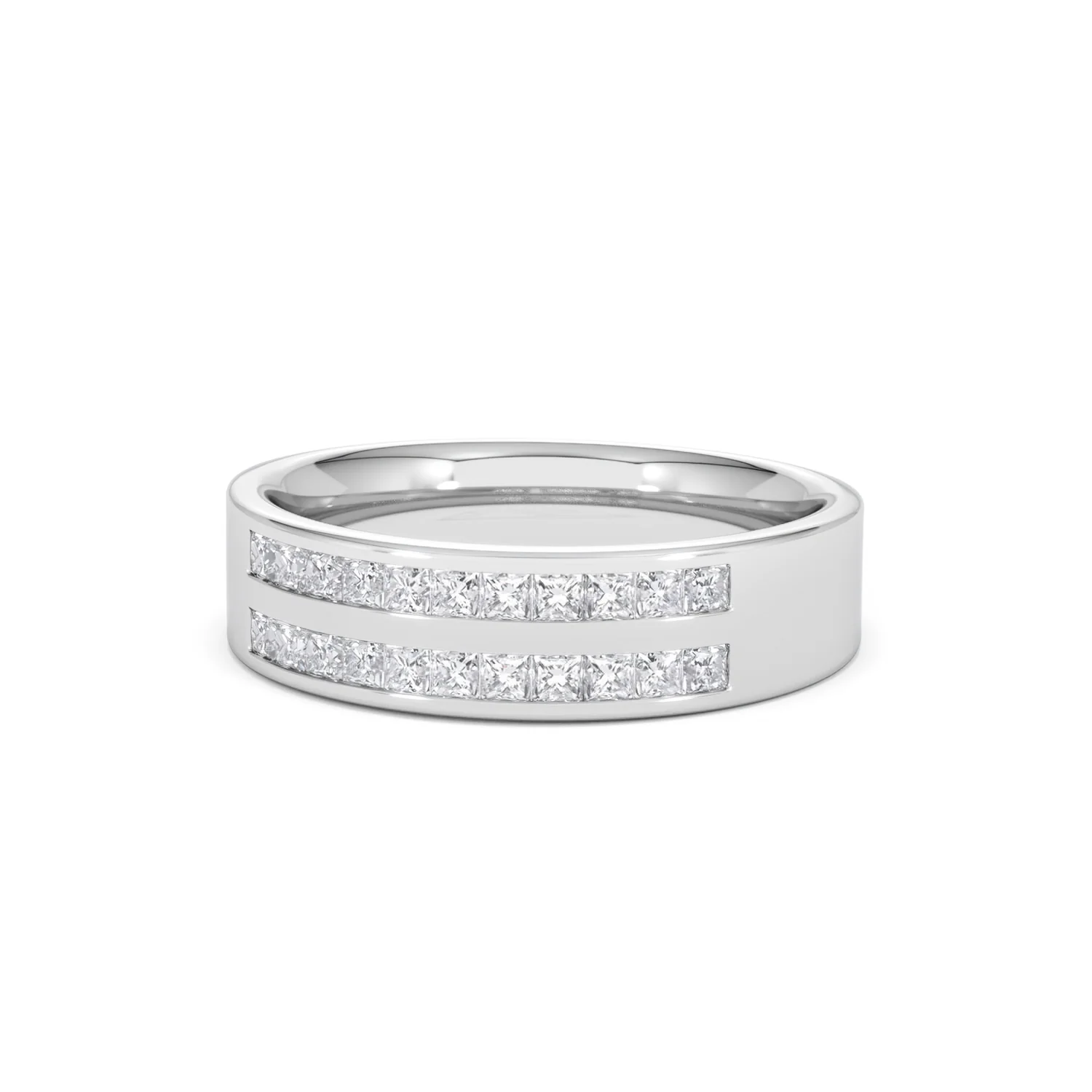 HOLLY 18K White Gold Diamond ETERNITY RING 0.50CT H/SI - Image 84