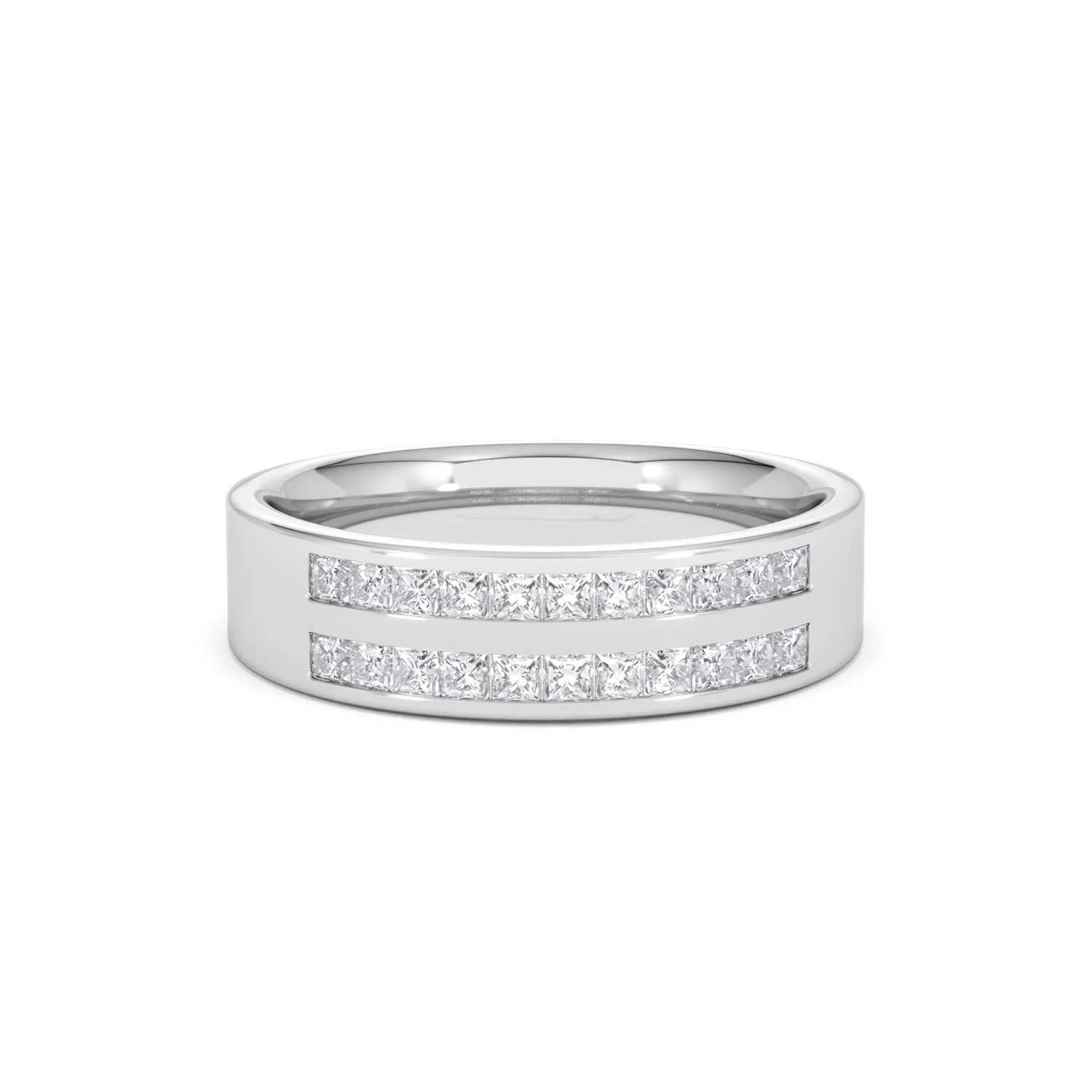 HOLLY 18K White Gold Diamond ETERNITY RING 0.50CT H/SI - Image 9
