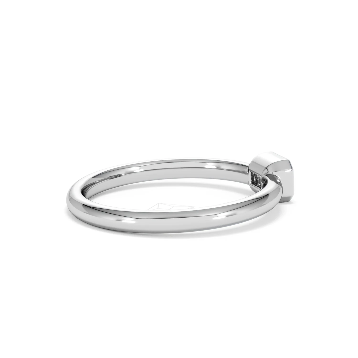 Horizon Emerald Cut Lab Diamond Solitaire Ring 0.25ct H/SI in 925 Silver - Image 35