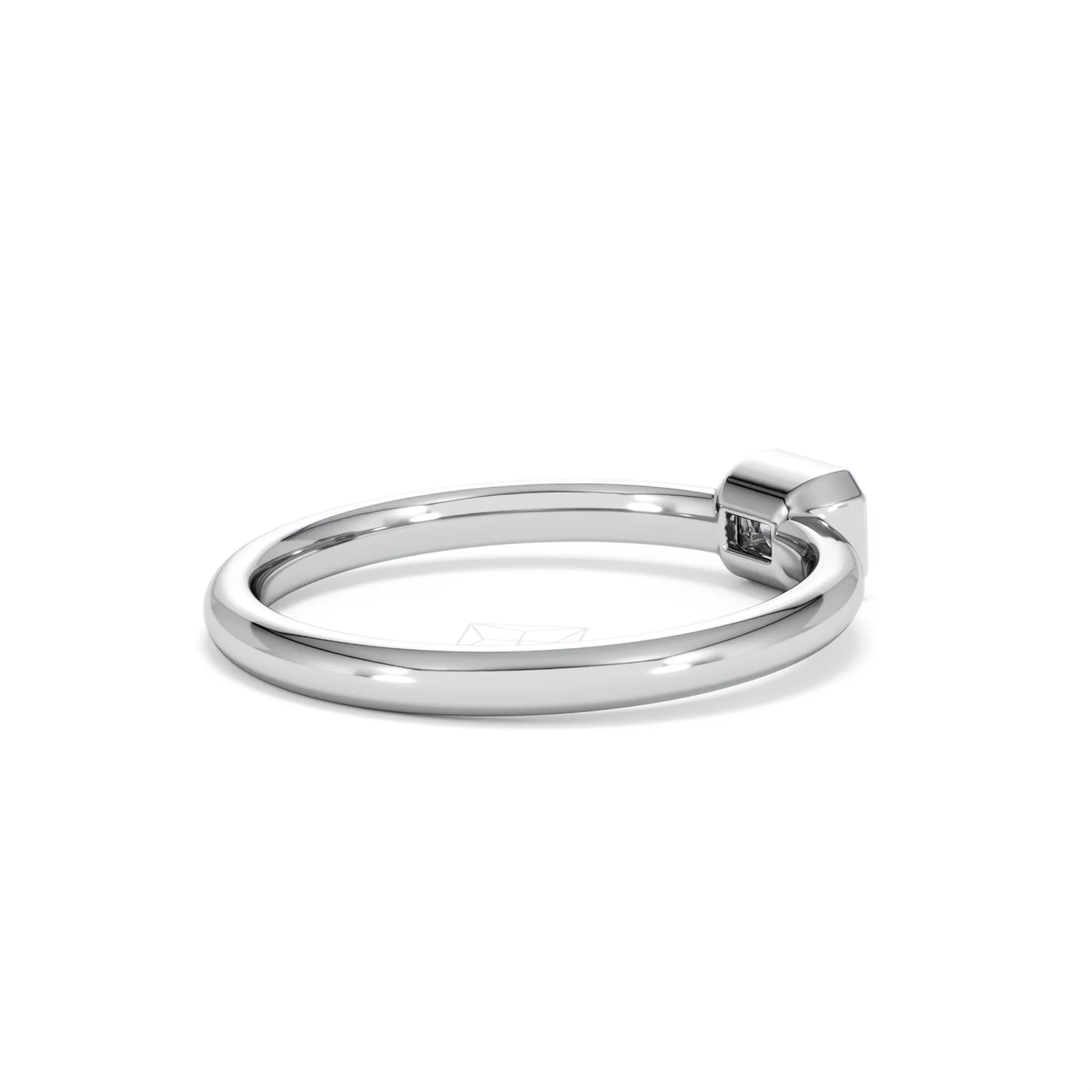 Horizon Emerald Cut Lab Diamond Solitaire Ring 0.25ct H/SI in 925 Silver - Image 38
