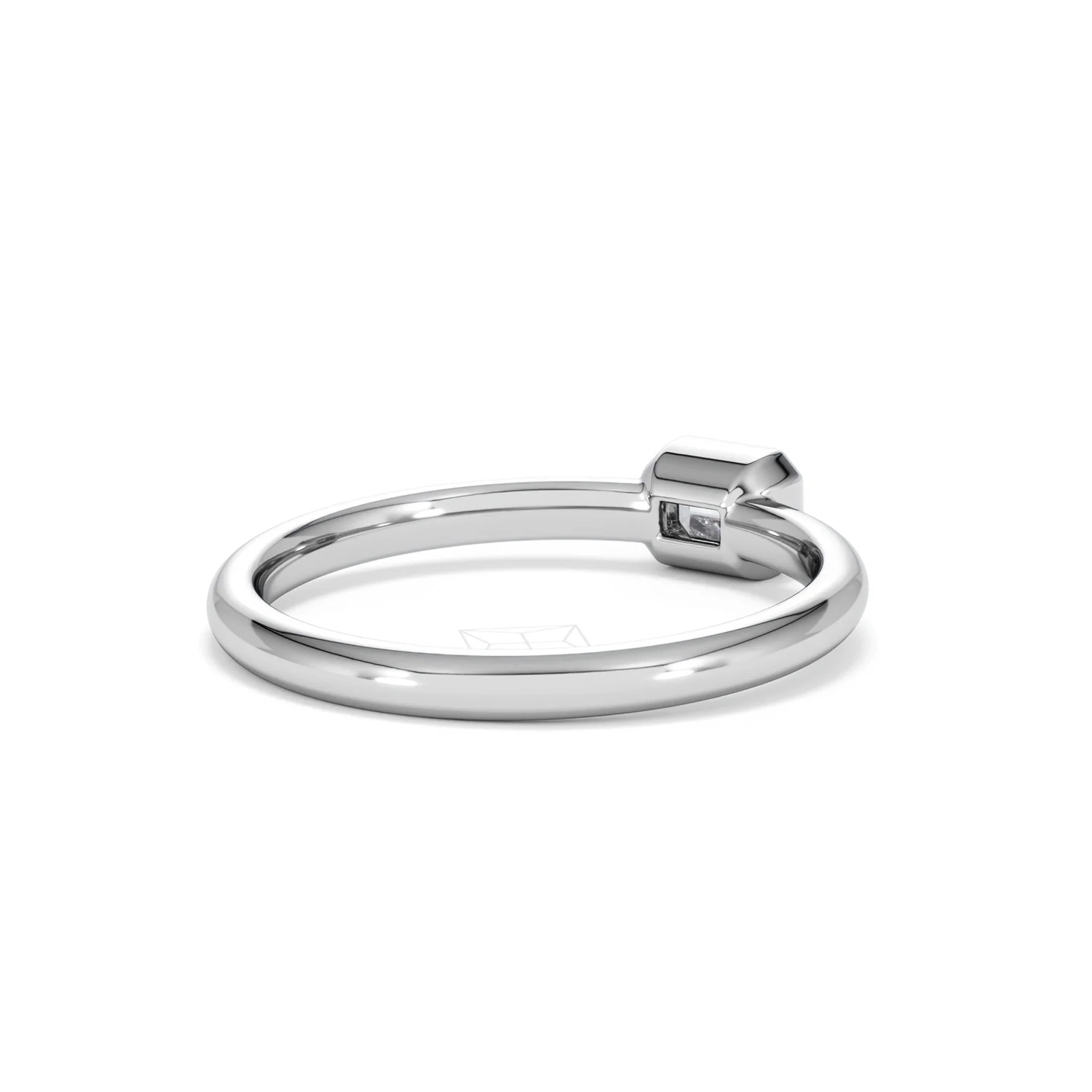 Horizon Emerald Cut Lab Diamond Solitaire Ring 0.25ct H/SI in 925 Silver - Image 42