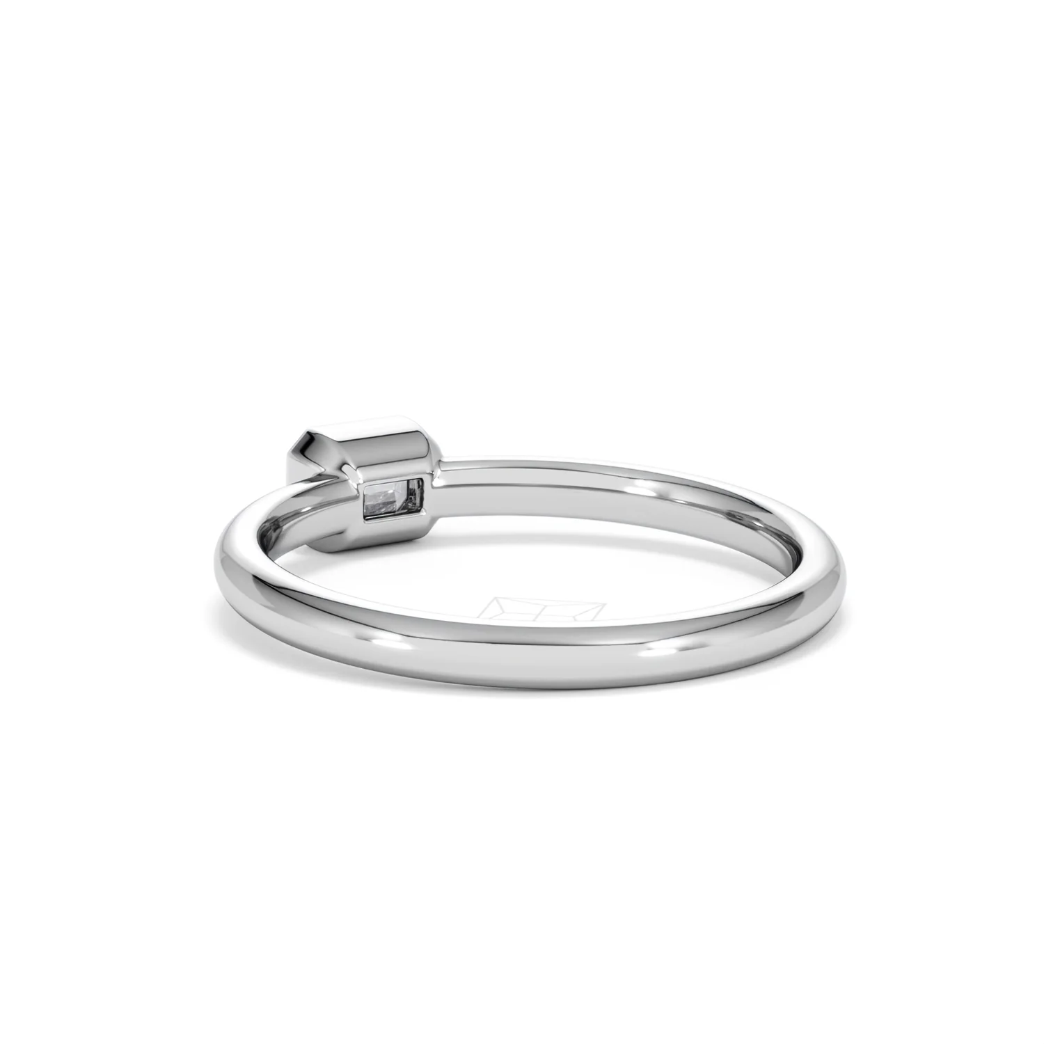 Horizon Emerald Cut Lab Diamond Solitaire Ring 0.25ct H/SI in 925 Silver - Image 57