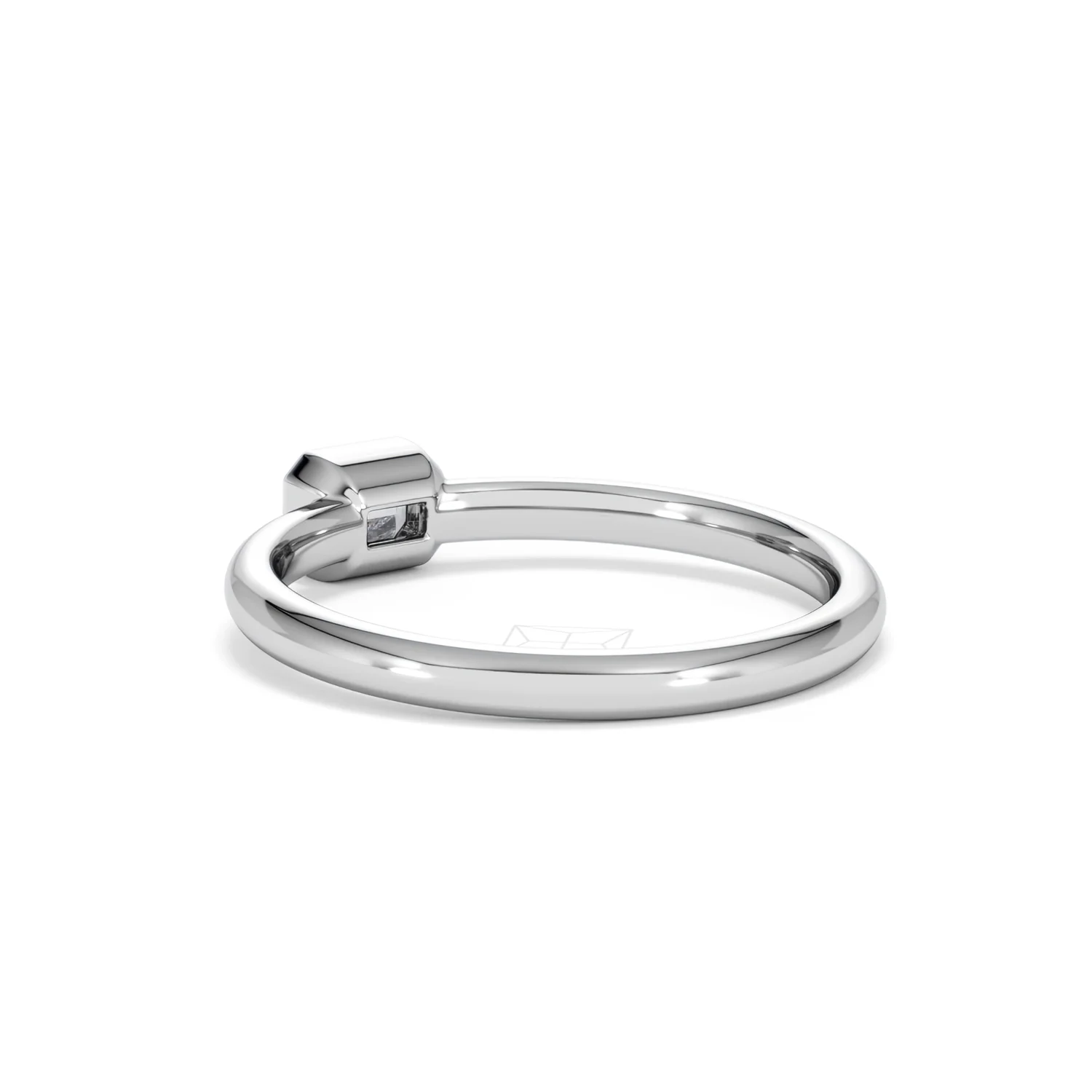 Horizon Emerald Cut Lab Diamond Solitaire Ring 0.25ct H/SI in 925 Silver - Image 58