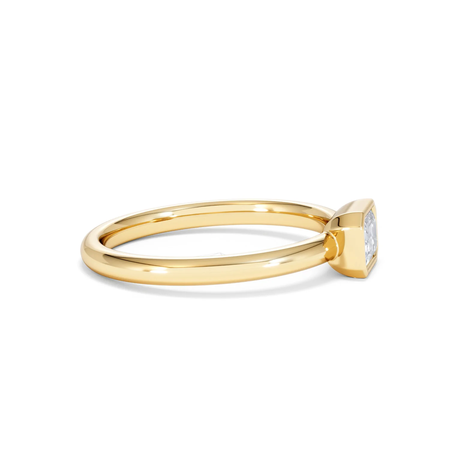 Horizon Emerald Cut Lab Diamond Solitaire Ring 0.50ct H/SI in 9K Gold - Image 27
