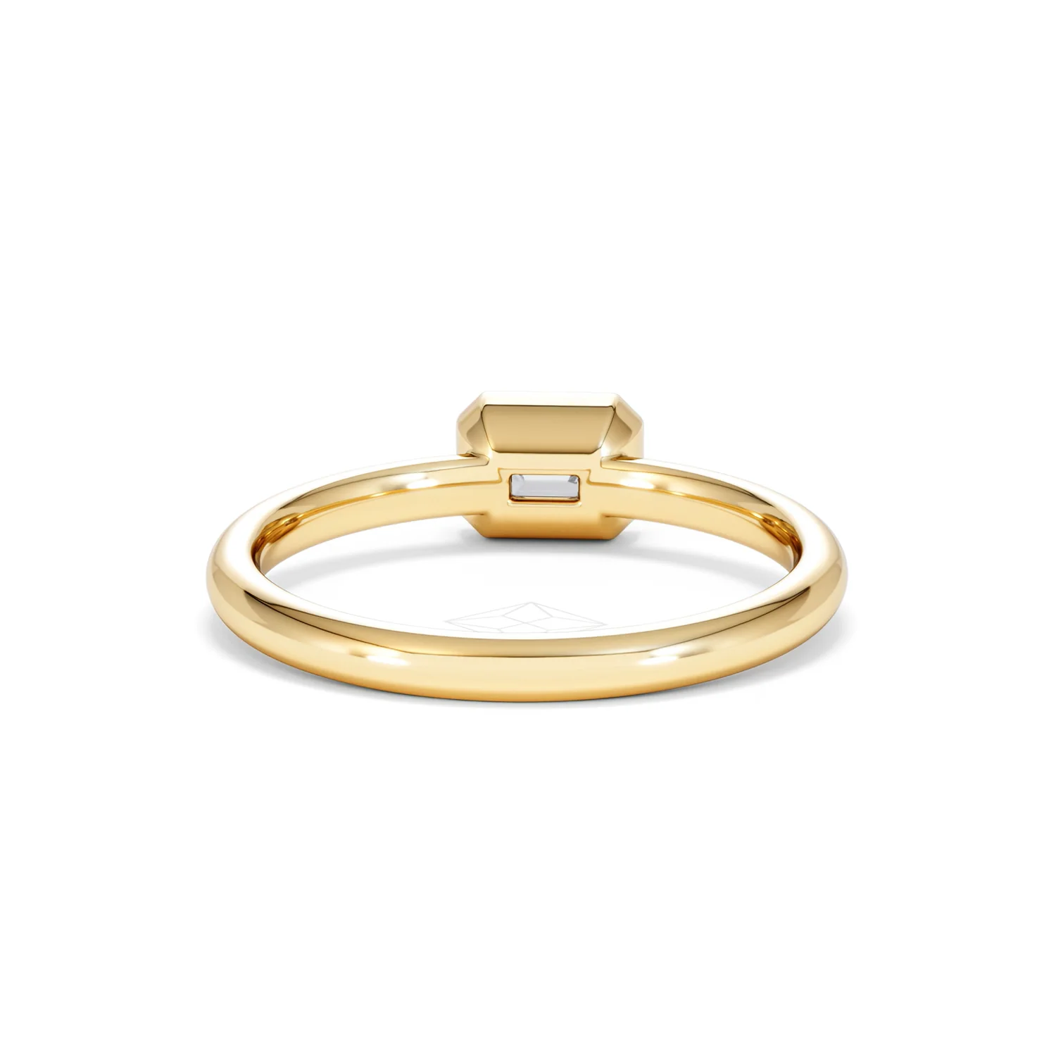Horizon Emerald Cut Lab Diamond Solitaire Ring 0.50ct H/SI in 9K Gold - Image 49