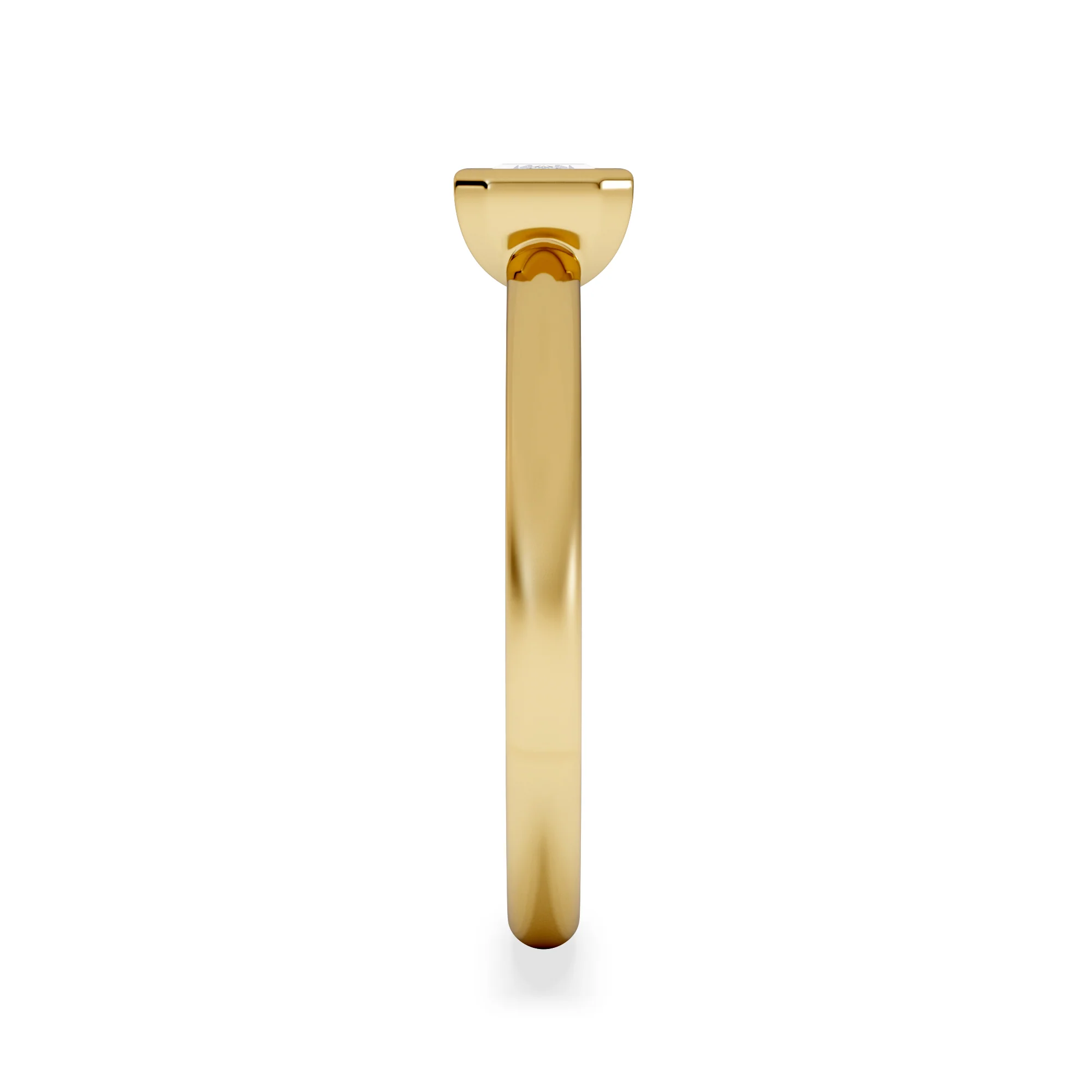 Horizon Emerald Cut Lab Diamond Solitaire Ring 0.50ct H/SI in 9K Gold - Image 5