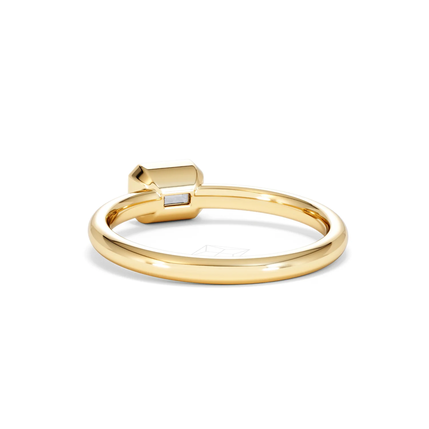 Horizon Emerald Cut Lab Diamond Solitaire Ring 0.50ct H/SI in 9K Gold - Image 55