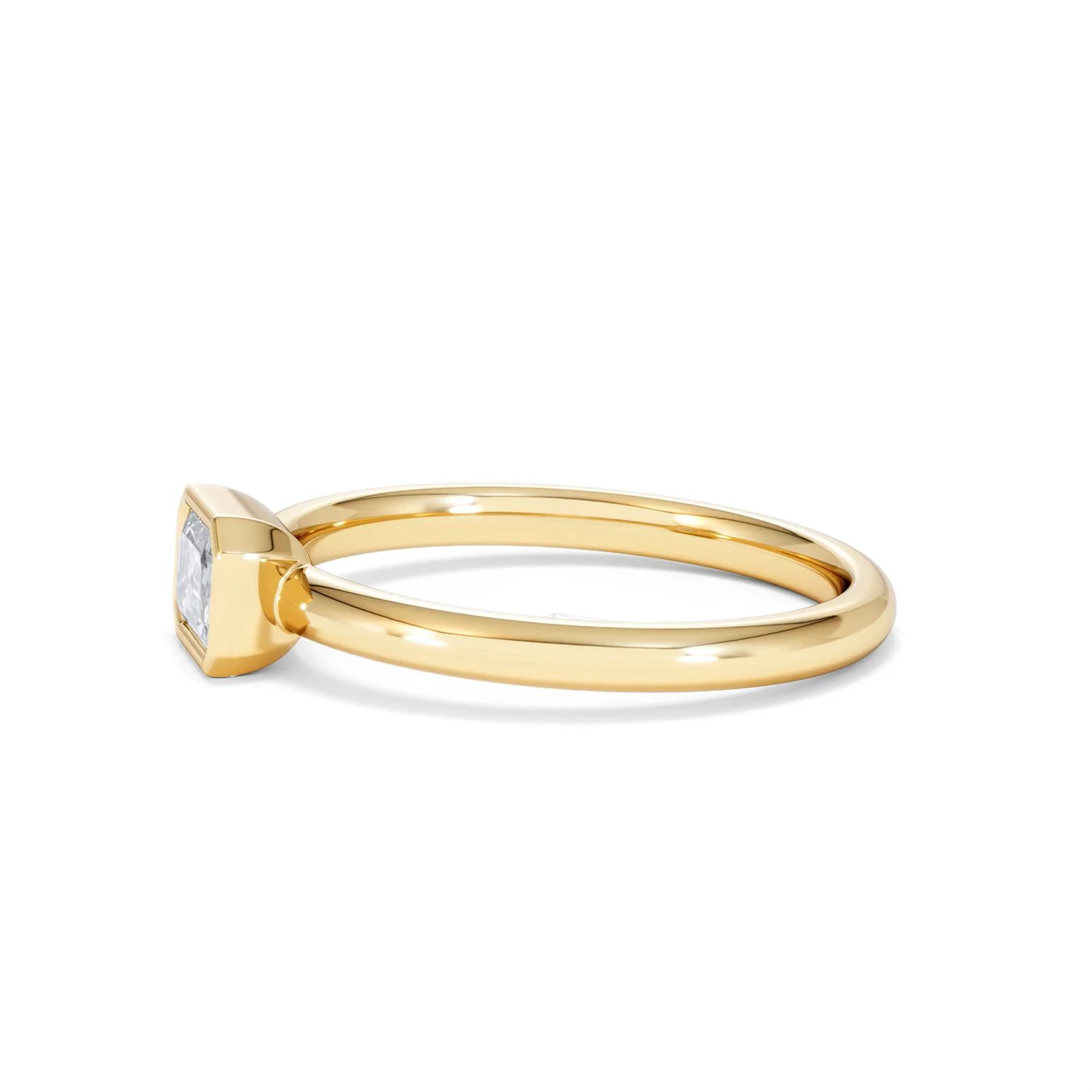 Horizon Emerald Cut Lab Diamond Solitaire Ring 0.50ct H/SI in 9K Gold - Image 73