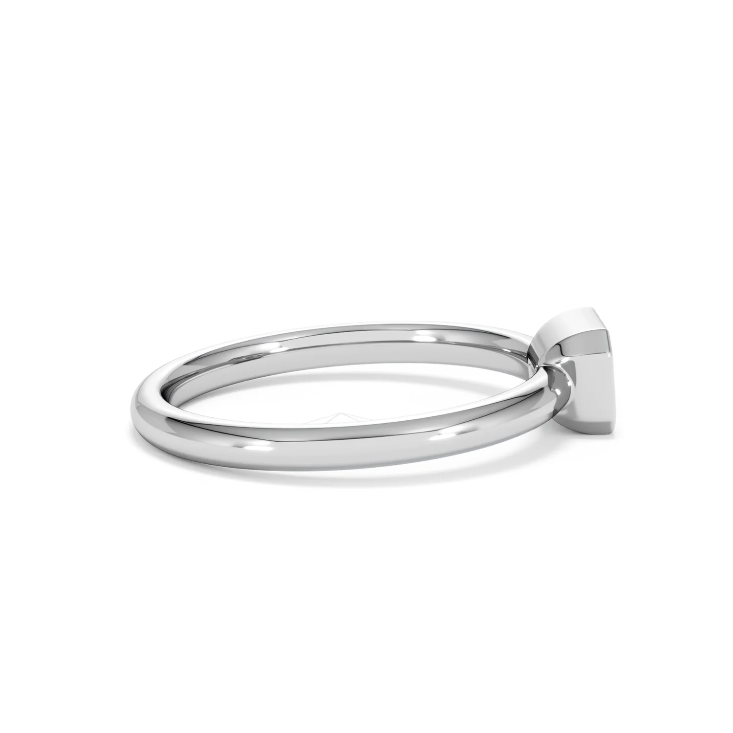 Horizon Emerald Cut Lab Diamond Solitaire Ring 0.50ct H/SI in 9K White Gold - Image 31