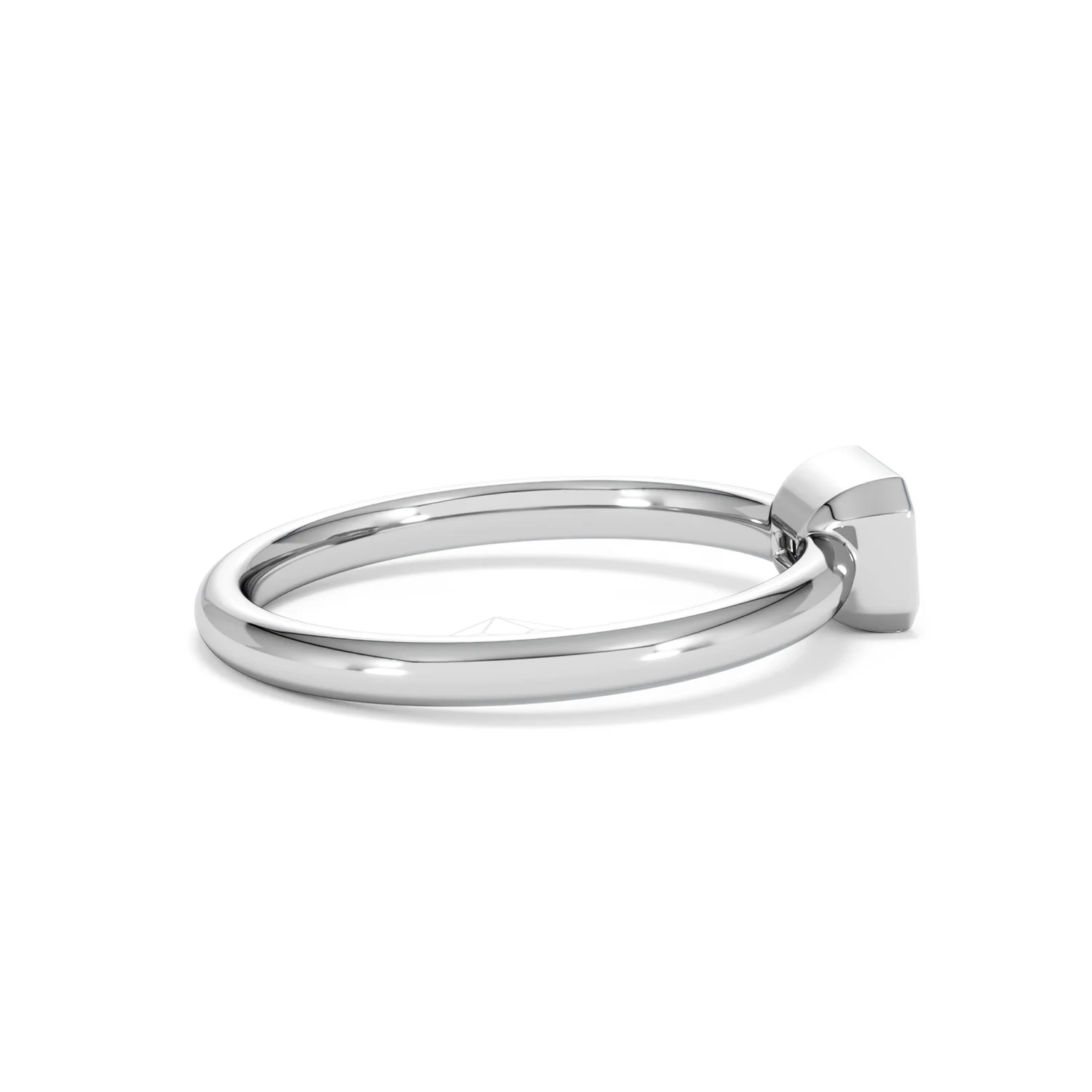 Horizon Emerald Cut Lab Diamond Solitaire Ring 0.50ct H/SI in 9K White Gold - Image 33
