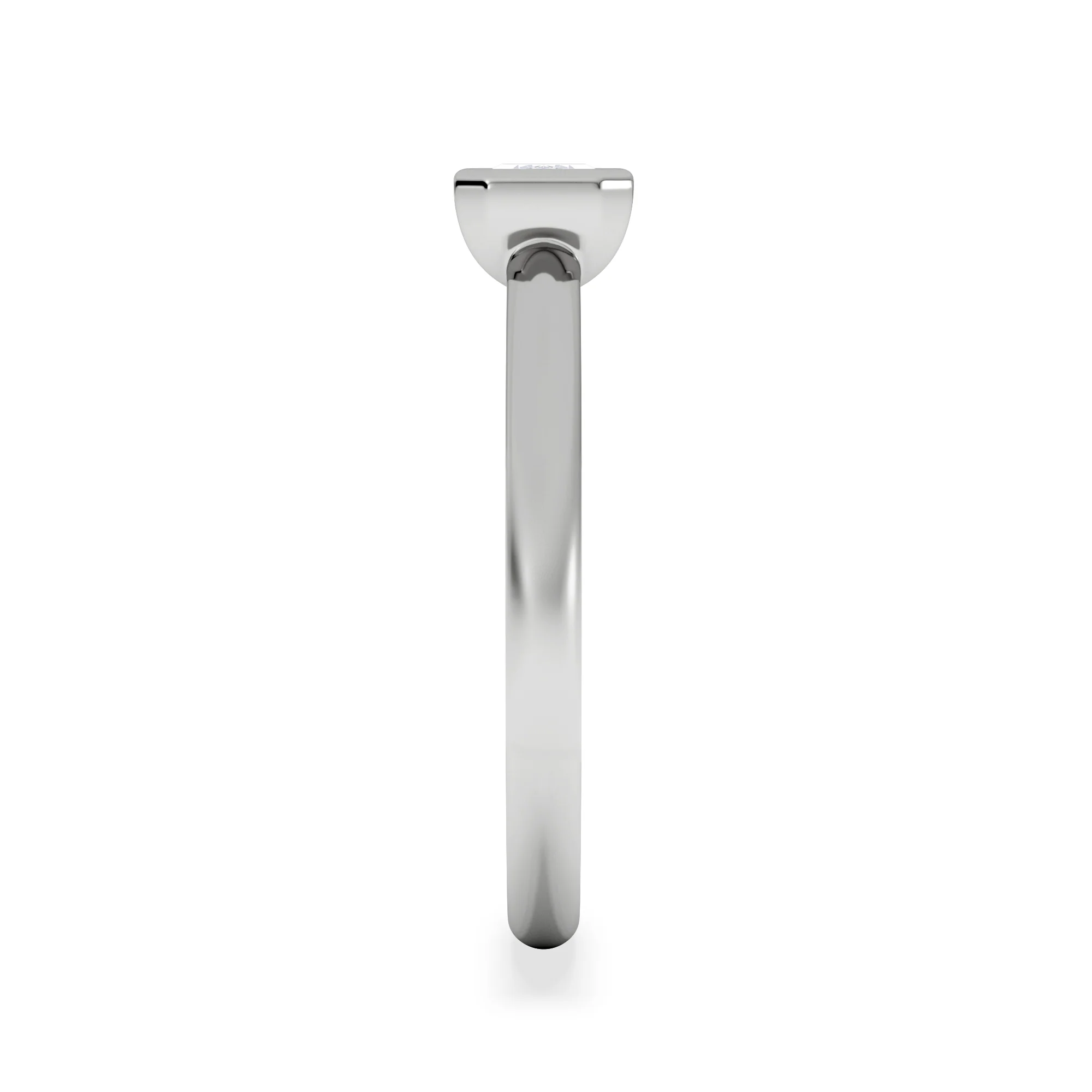 Horizon Emerald Cut Lab Diamond Solitaire Ring 0.50ct H/SI in 9K White Gold - Image 5