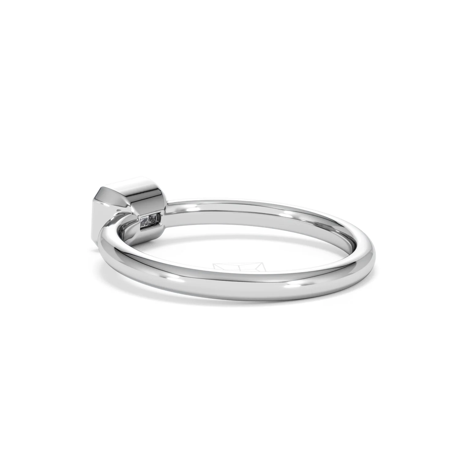 Horizon Emerald Cut Lab Diamond Solitaire Ring 0.50ct H/SI in 9K White Gold - Image 61