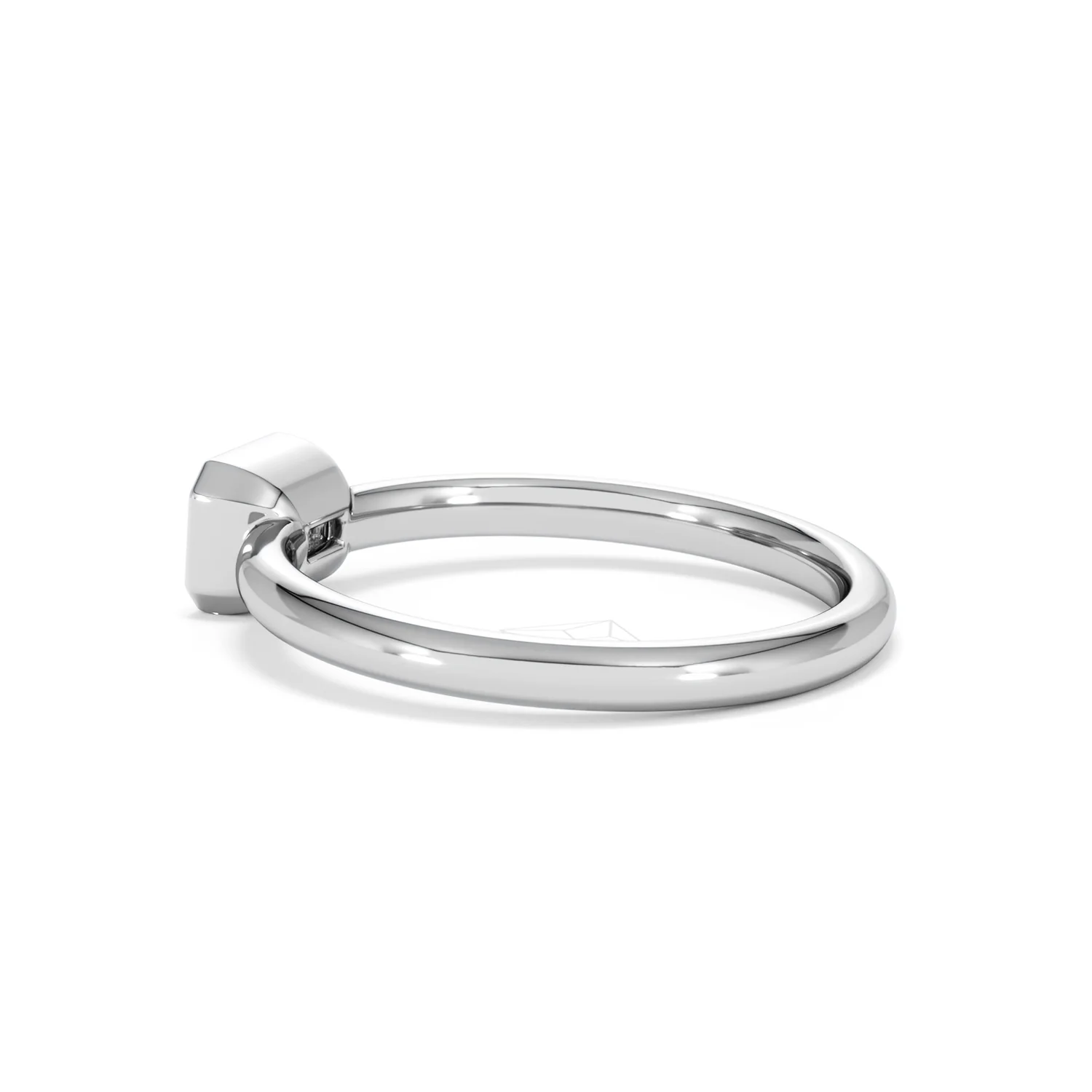 Horizon Emerald Cut Lab Diamond Solitaire Ring 0.50ct H/SI in 9K White Gold - Image 64