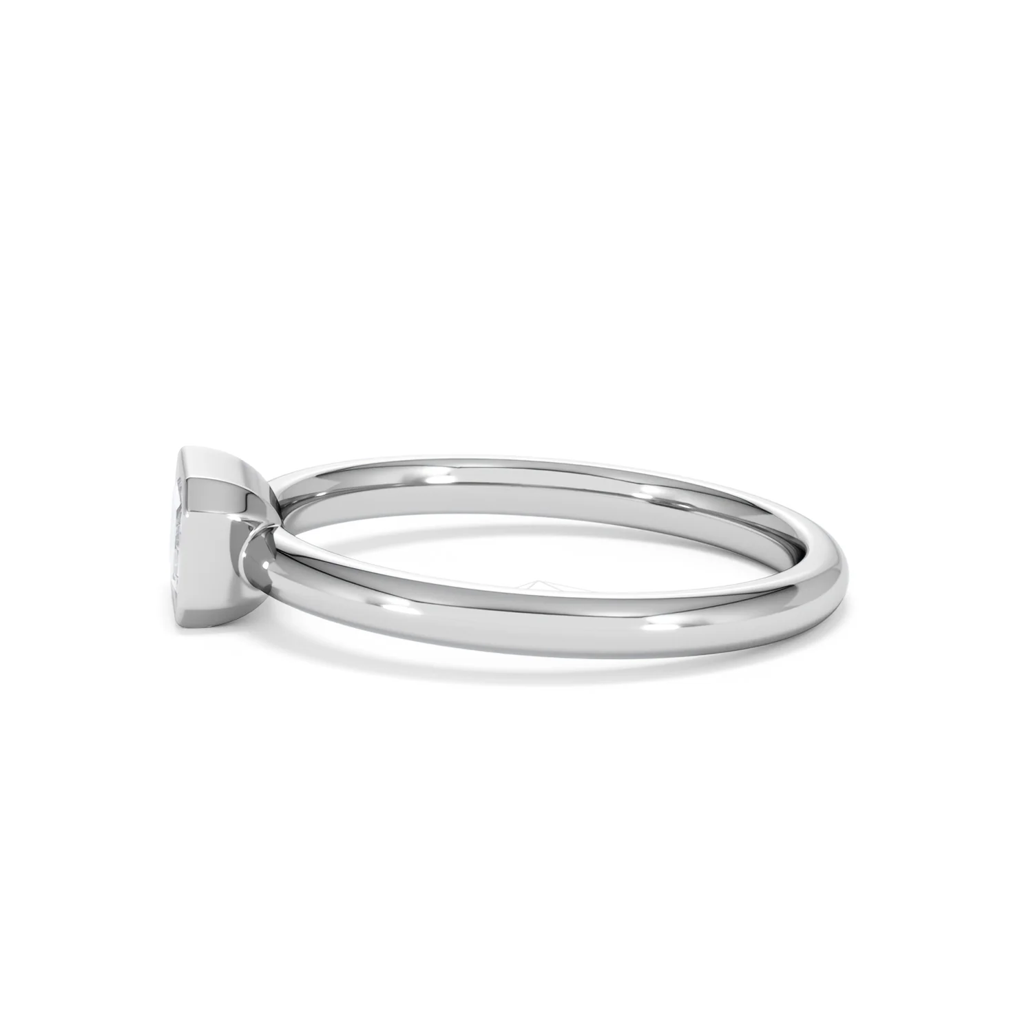 Horizon Emerald Cut Lab Diamond Solitaire Ring 0.50ct H/SI in 9K White Gold - Image 71
