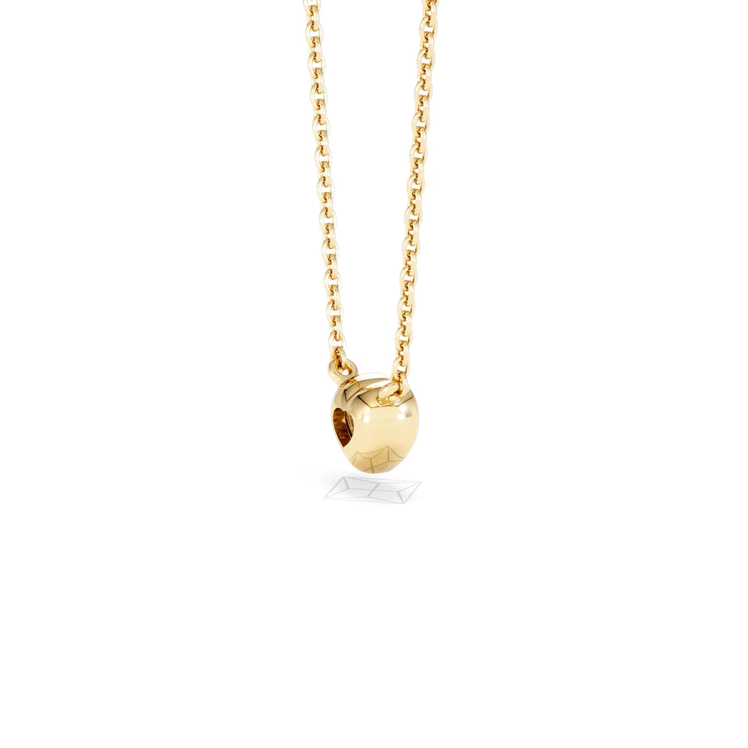 Horizon Heart Cut Lab Diamond Solitaire Necklace 0.25ct H/SI in 18k Gold Vermeil - Image 37
